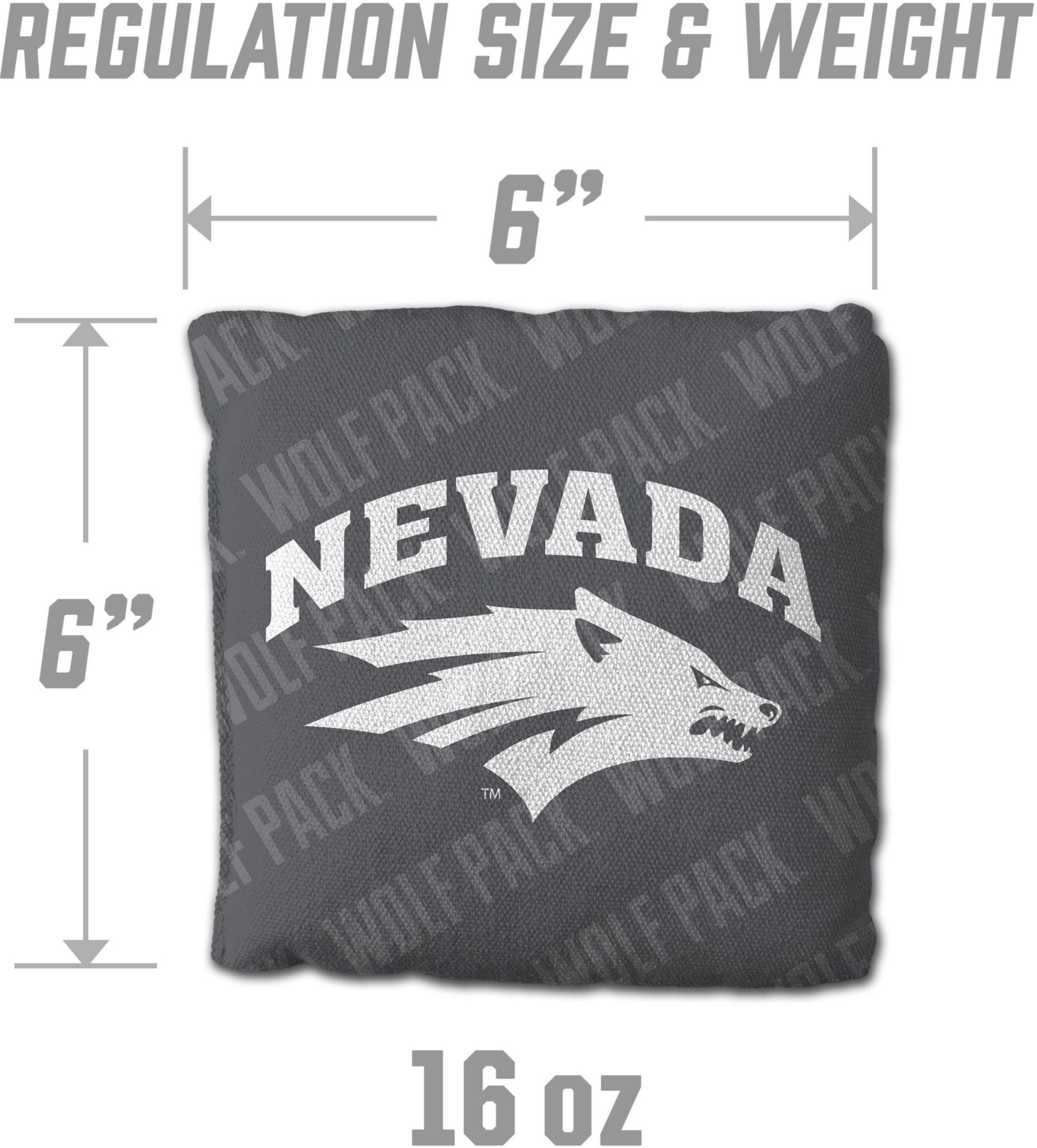 YouTheFan Nevada Wolf Pack Grey 4-Pack Cornhole Bean Bag Set product image