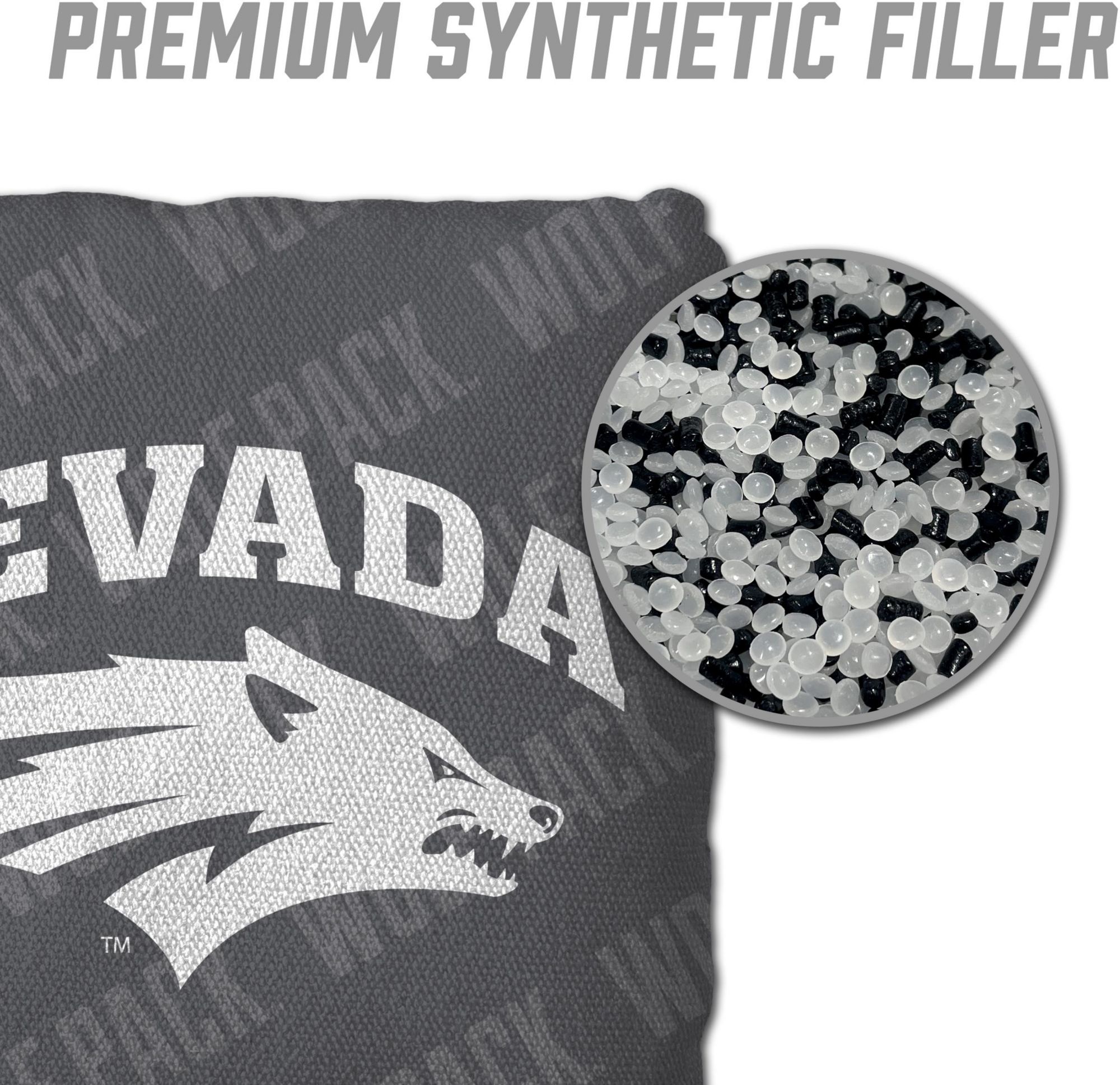 YouTheFan Nevada Wolf Pack Grey 4-Pack Cornhole Bean Bag Set product image