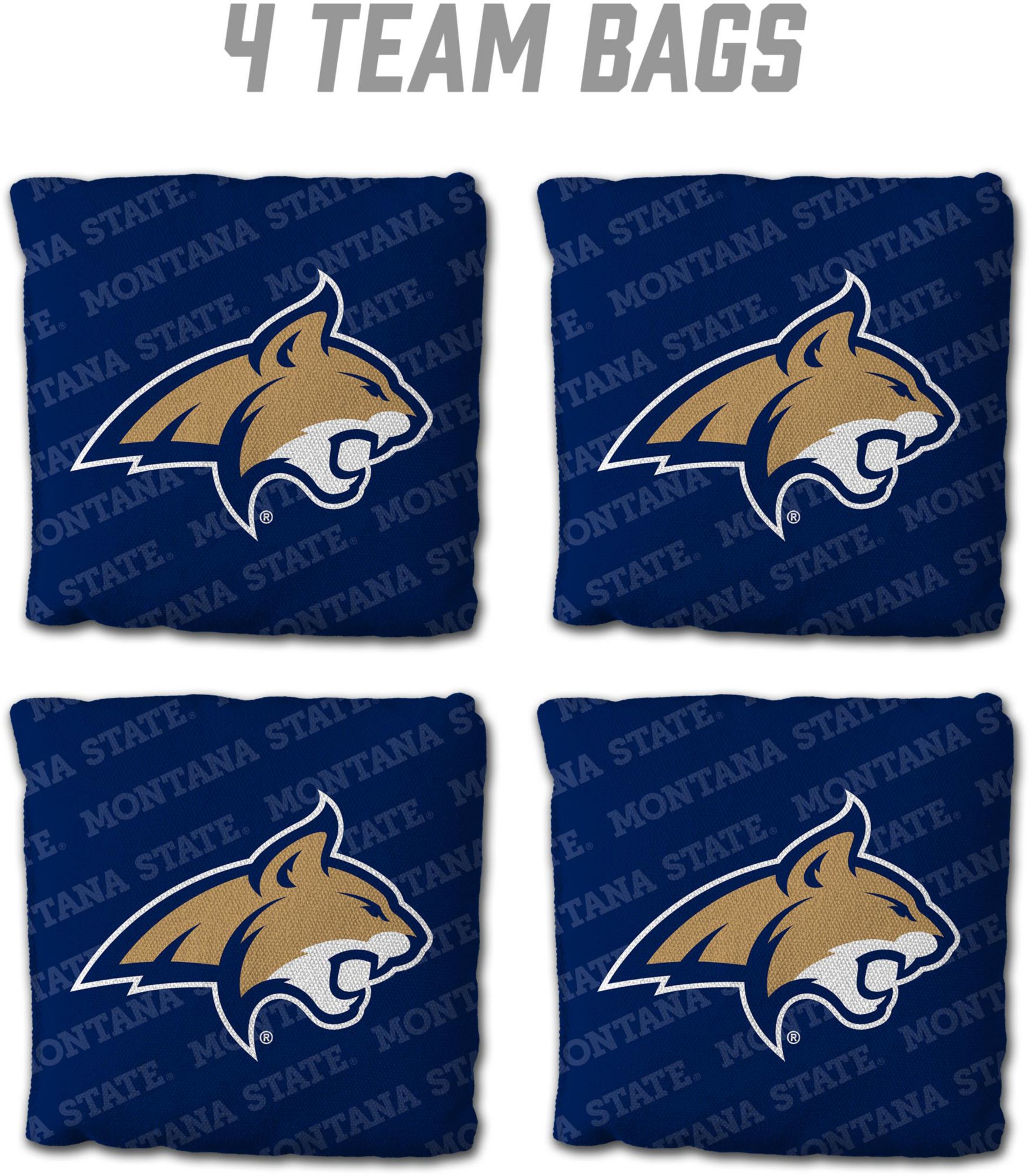 YouTheFan Montana State Bobcats Blue 4-Pack Cornhole Bean Bag Set product image