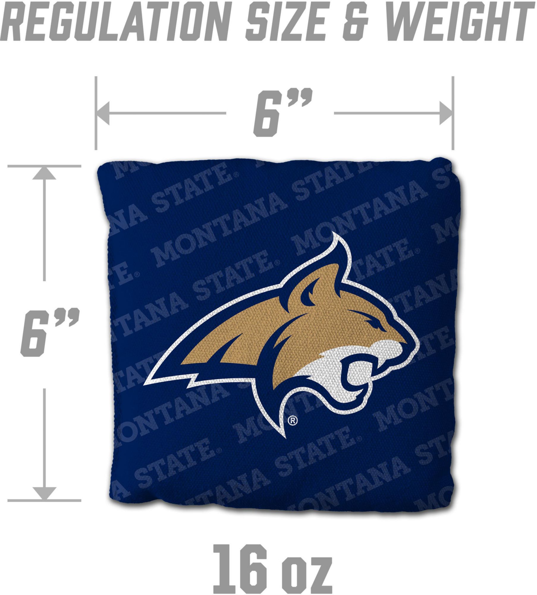 YouTheFan Montana State Bobcats Blue 4-Pack Cornhole Bean Bag Set product image
