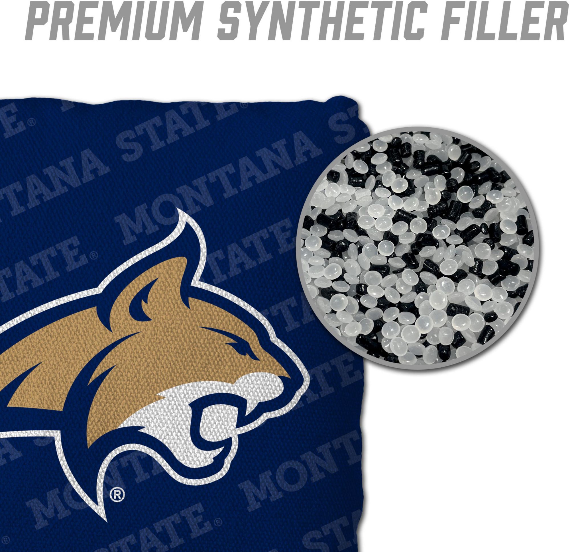 YouTheFan Montana State Bobcats Blue 4-Pack Cornhole Bean Bag Set product image