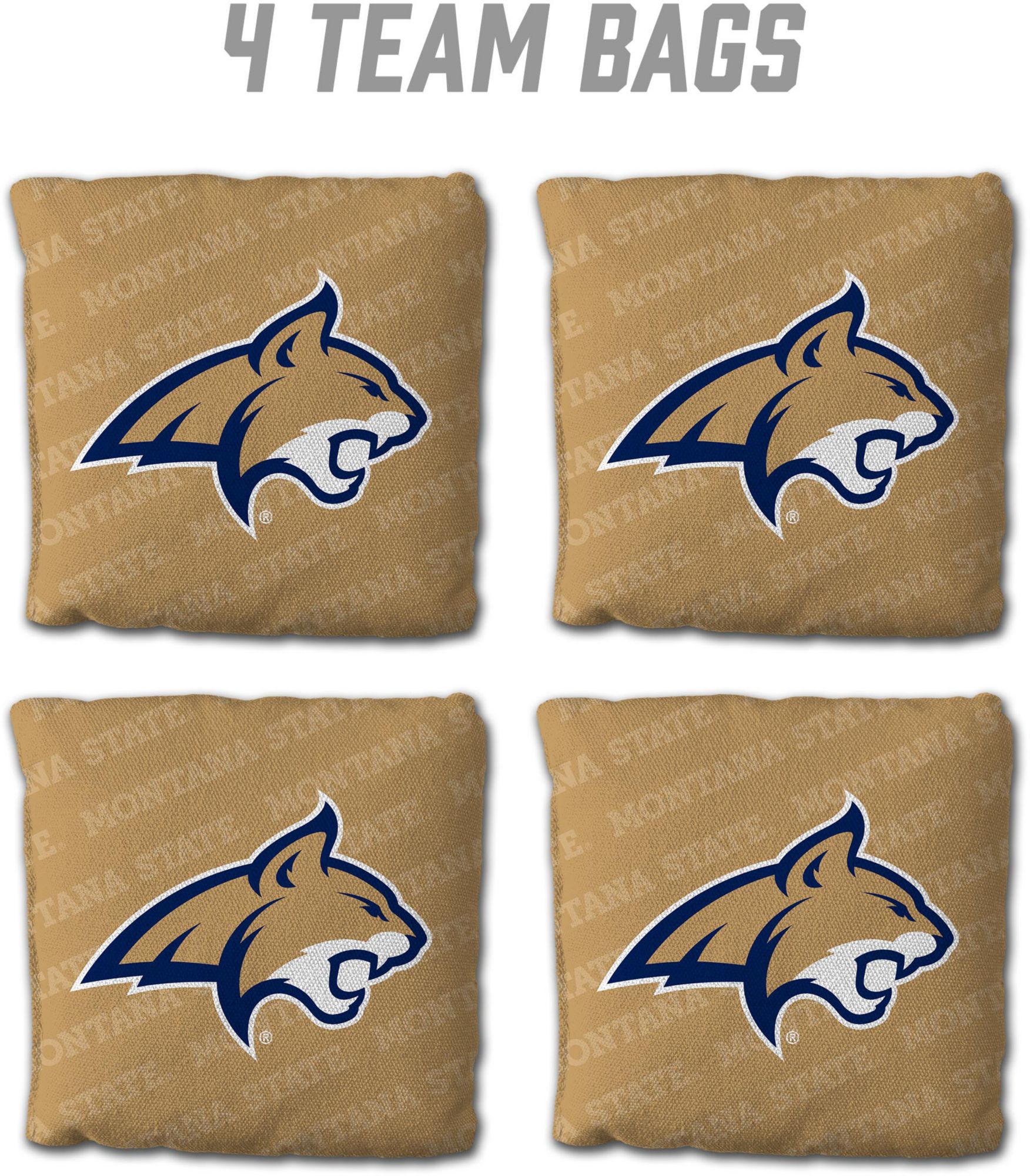 YouTheFan Montana State Bobcats Gold 4-Pack Cornhole Bean Bag Set product image