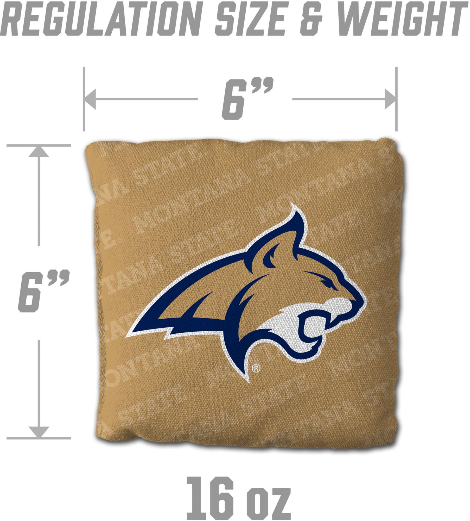 YouTheFan Montana State Bobcats Gold 4-Pack Cornhole Bean Bag Set product image