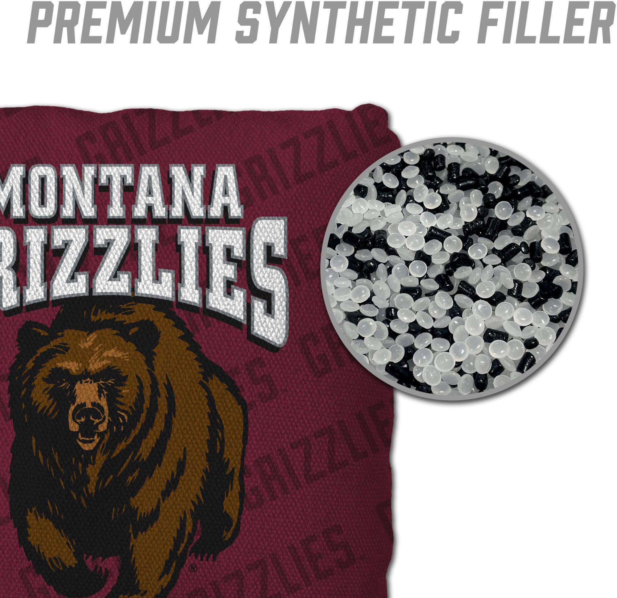 YouTheFan Montana Grizzlies Maroon 4-Pack Cornhole Bean Bag Set product image