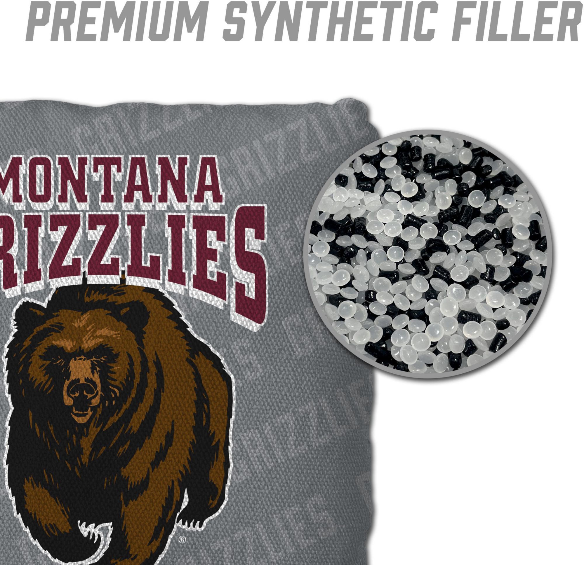 YouTheFan Montana Grizzlies Grey 4-Pack Cornhole Bean Bag Set product image