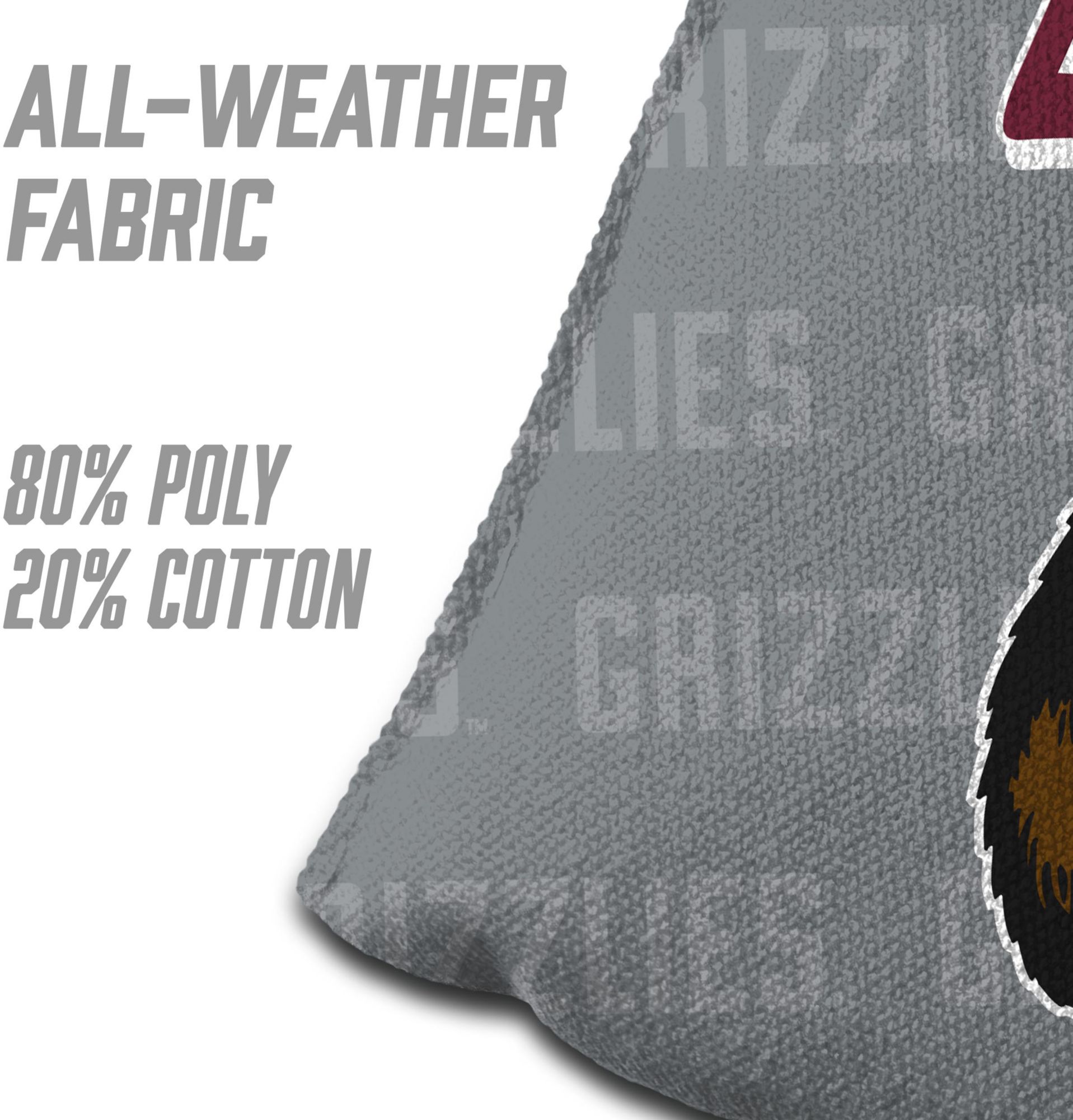 YouTheFan Montana Grizzlies Grey 4-Pack Cornhole Bean Bag Set product image