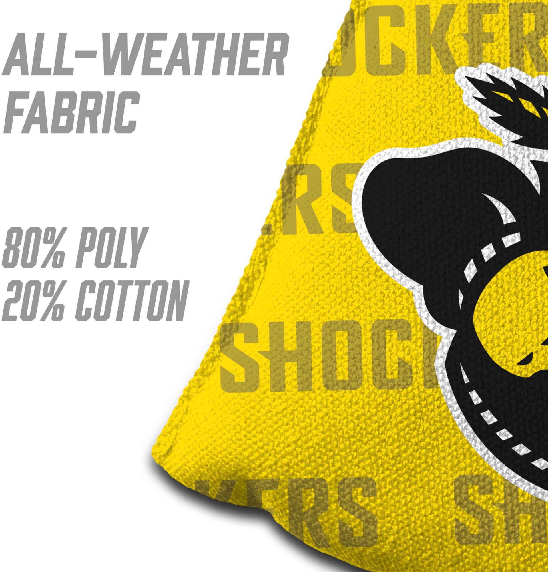 YouTheFan Wichita State Shockers Yellow 4-Pack Cornhole Bean Bag Set product image