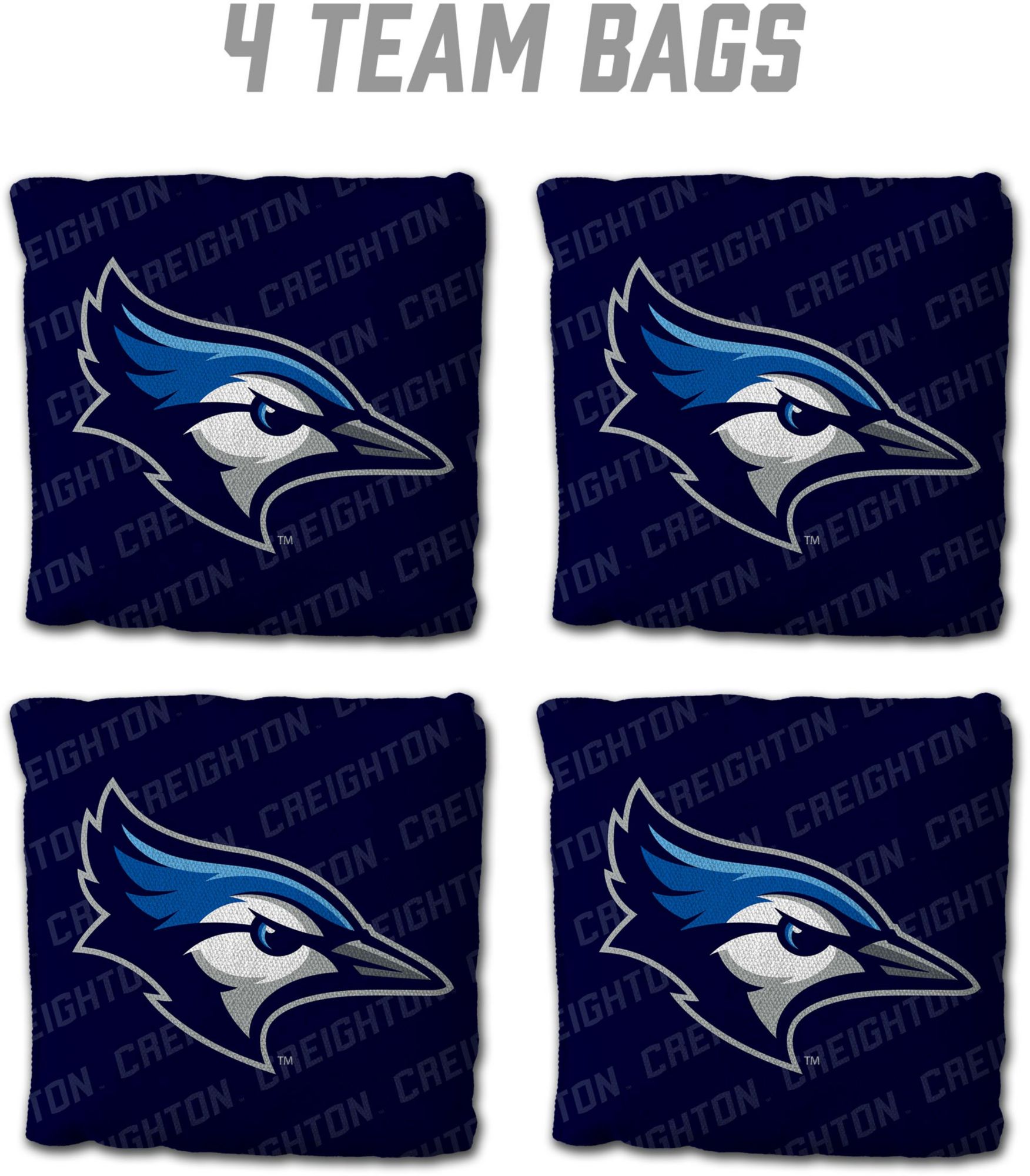 YouTheFan Creighton Bluejays Blue 4-Pack Cornhole Bean Bag Set product image