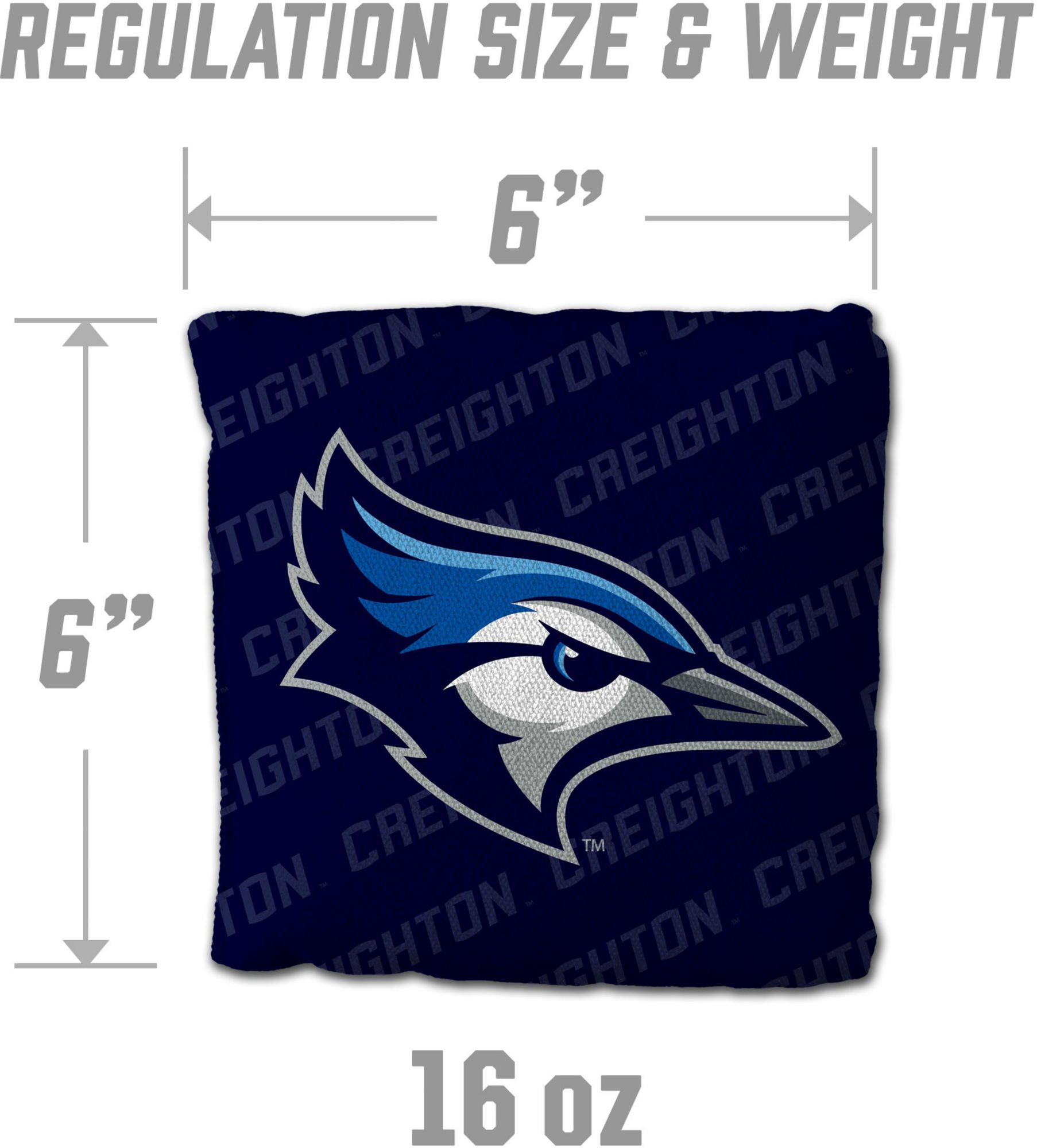 YouTheFan Creighton Bluejays Blue 4-Pack Cornhole Bean Bag Set product image