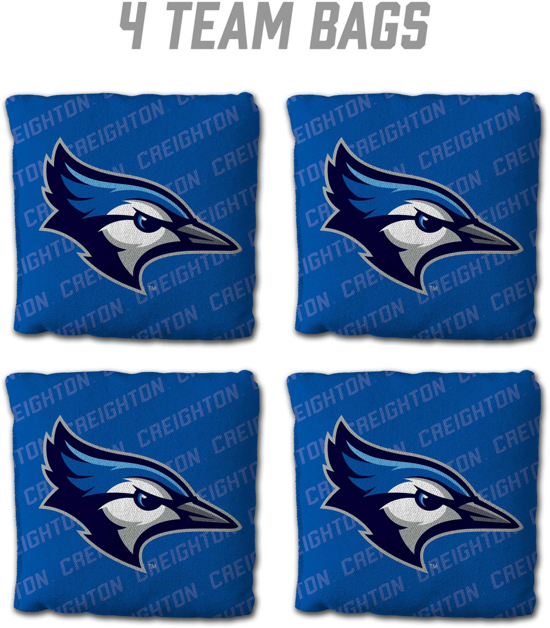 YouTheFan Creighton Bluejays Light Blue 4-Pack Cornhole Bean Bag Set product image