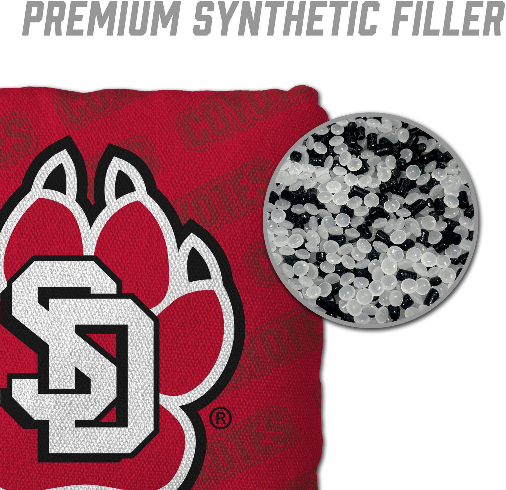 YouTheFan South Dakota Coyotes Red 4-Pack Cornhole Bean Bag Set product image