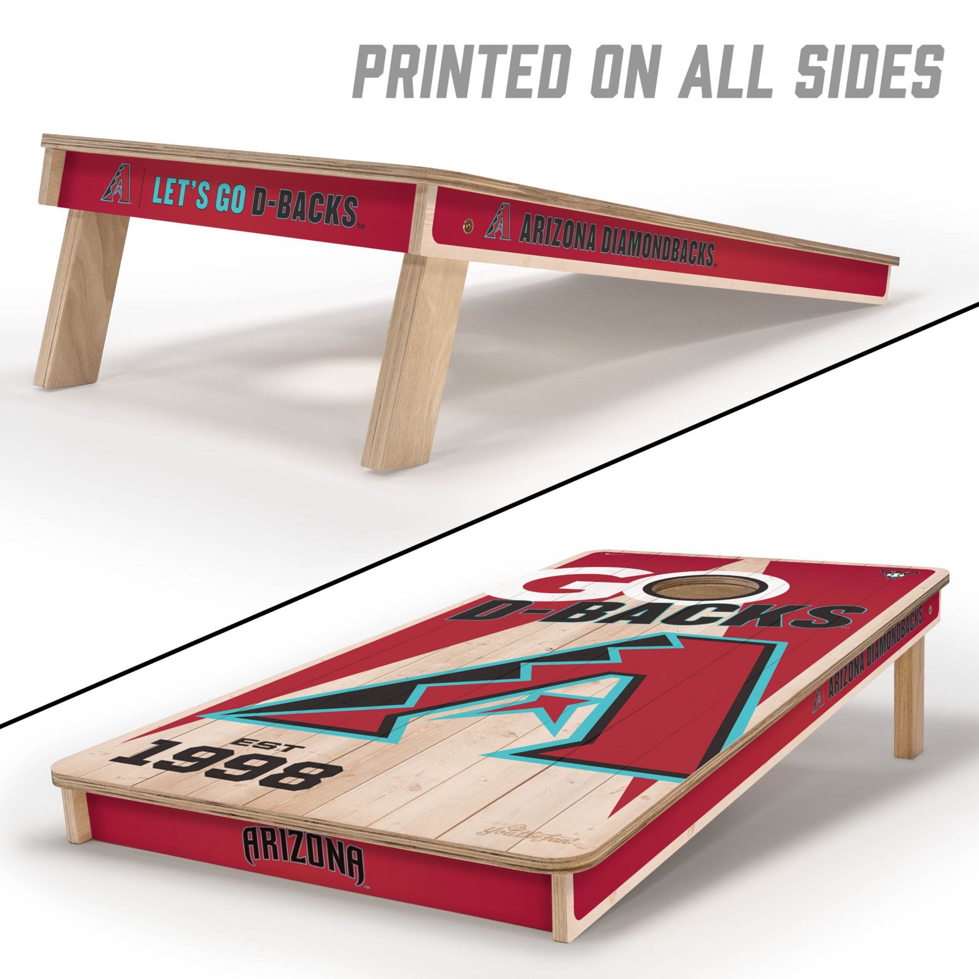 YouTheFan Arizona Diamondbacks 2' x 4' Cornhole Boards product image