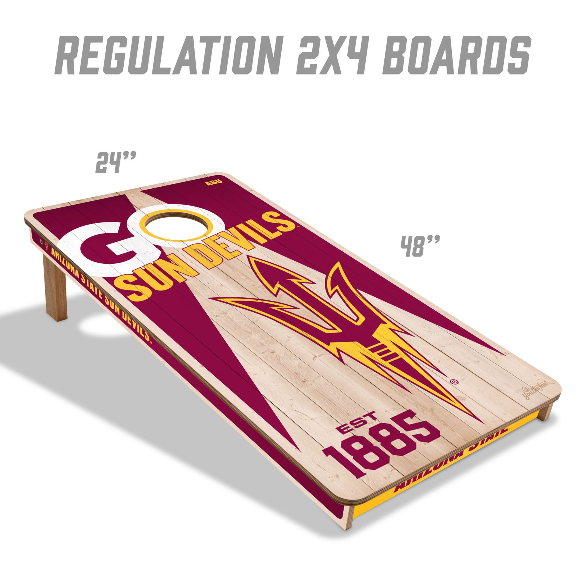 YouTheFan Arizona State Sun Devils 2' x 4' Cornhole Boards product image