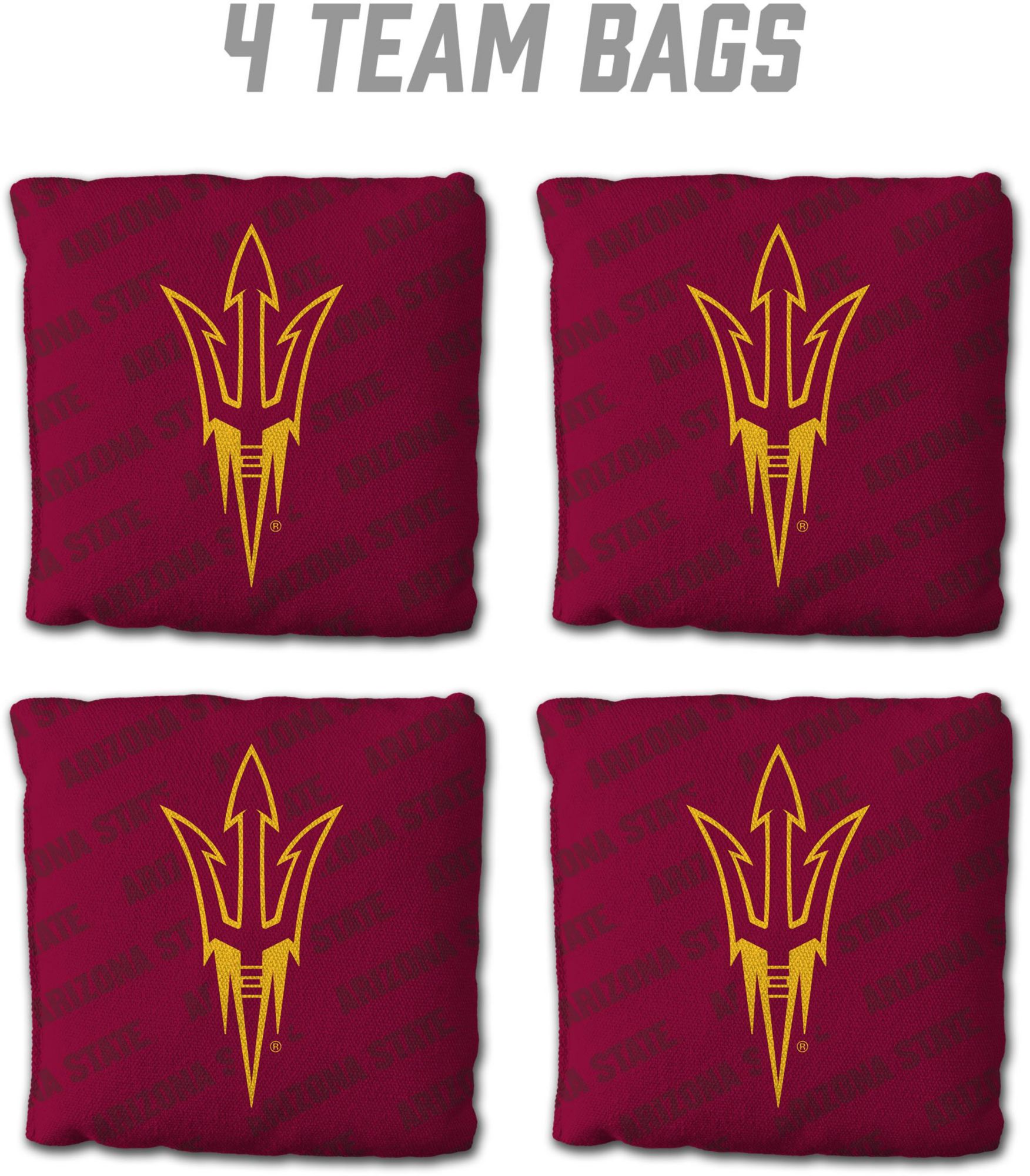 YouTheFan Arizona State Sun Devils Maroon 4-Pack Cornhole Bean Bag Set product image