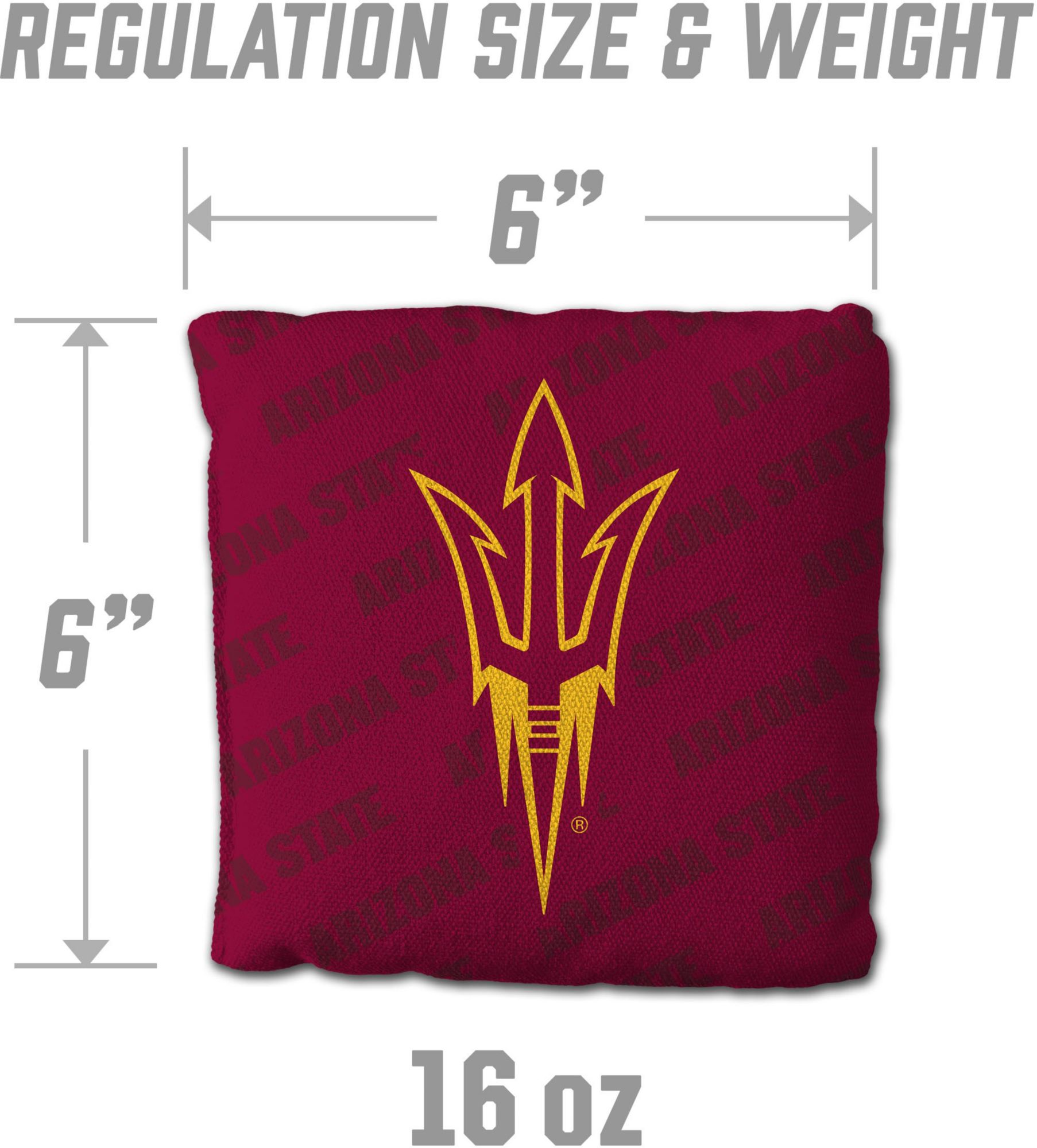YouTheFan Arizona State Sun Devils Maroon 4-Pack Cornhole Bean Bag Set product image
