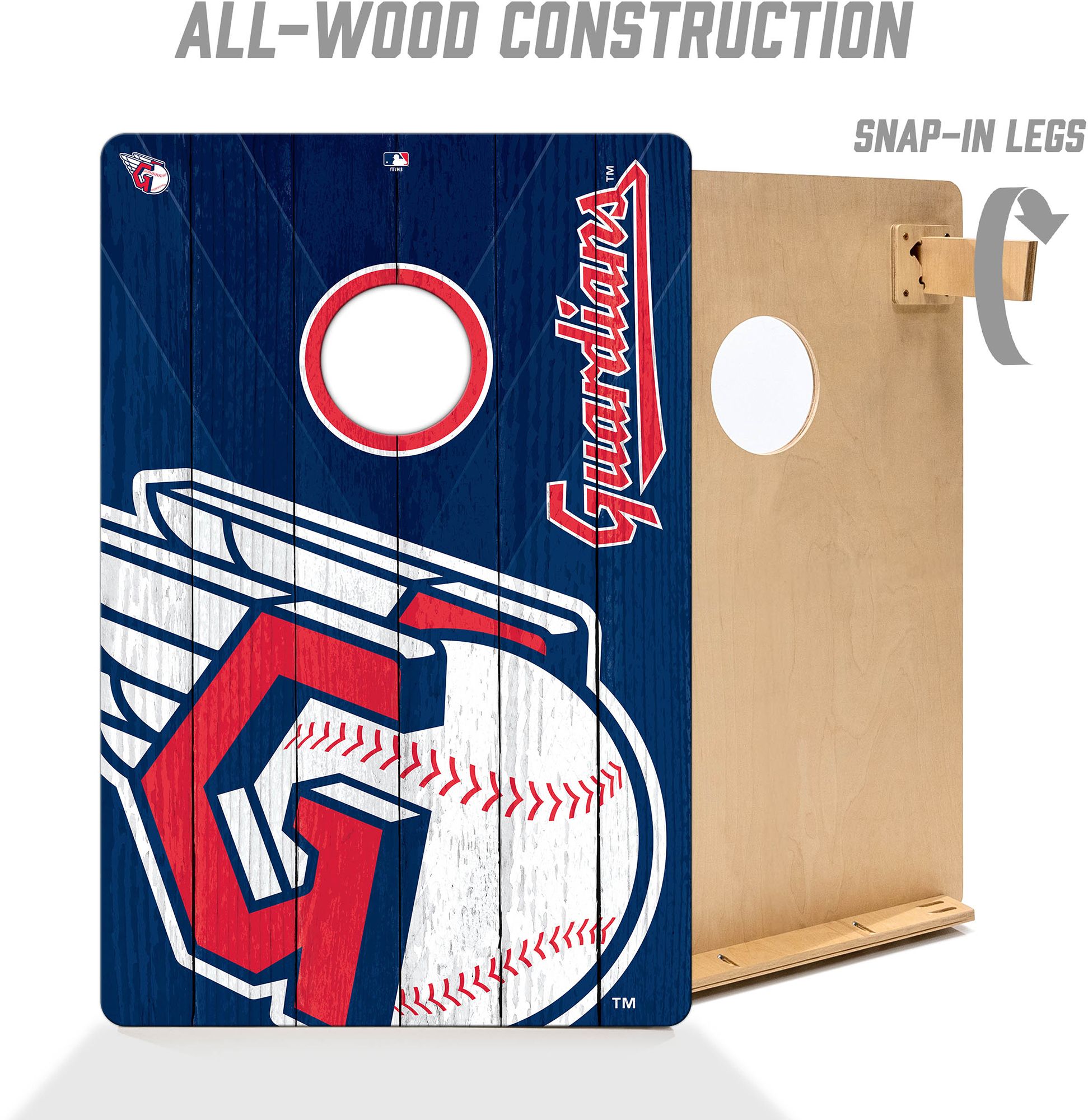 YouTheFan Cleveland Guardians 2' x 3' Cornhole Boards product image
