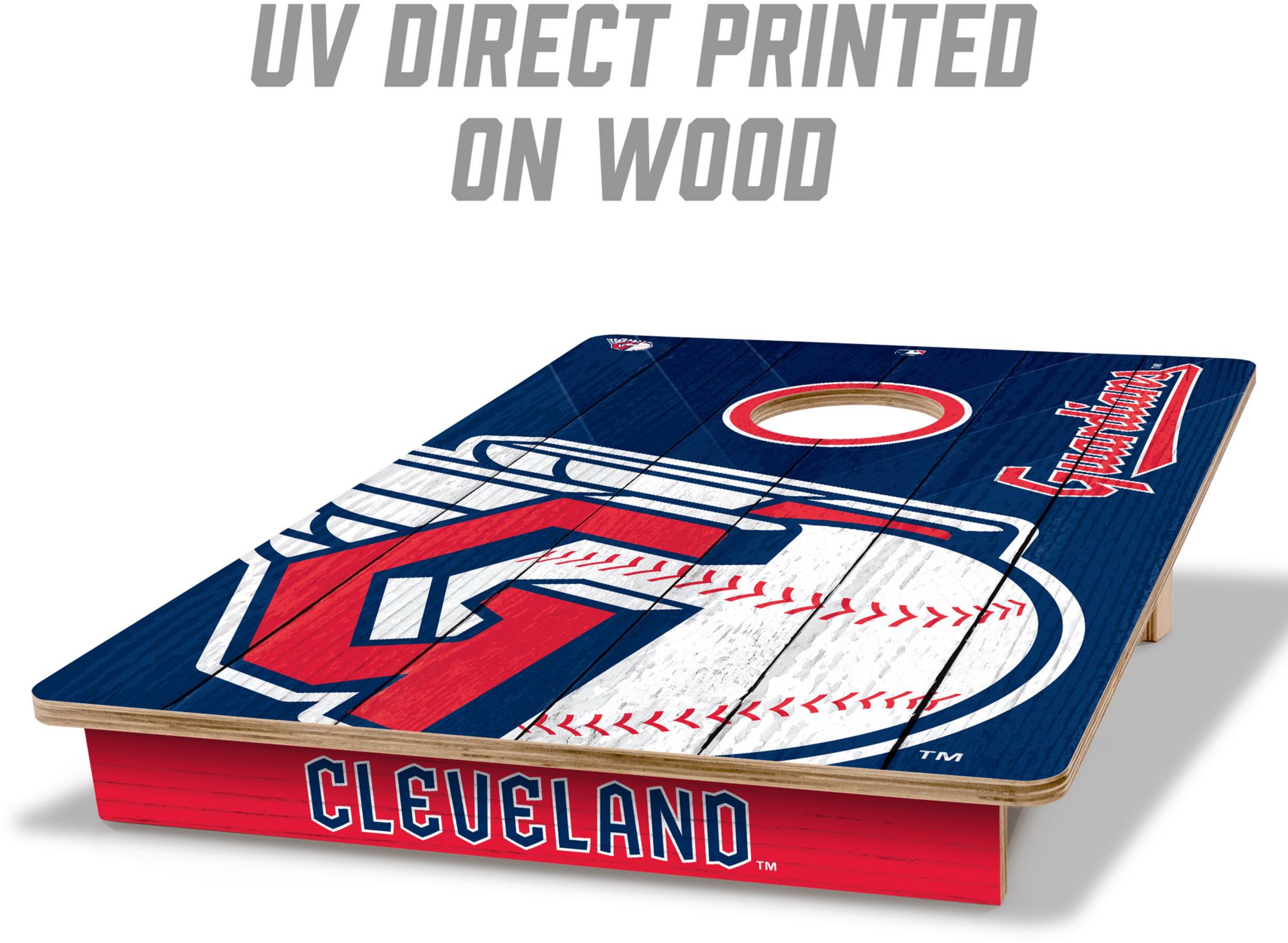 YouTheFan Cleveland Guardians 2' x 3' Cornhole Boards product image