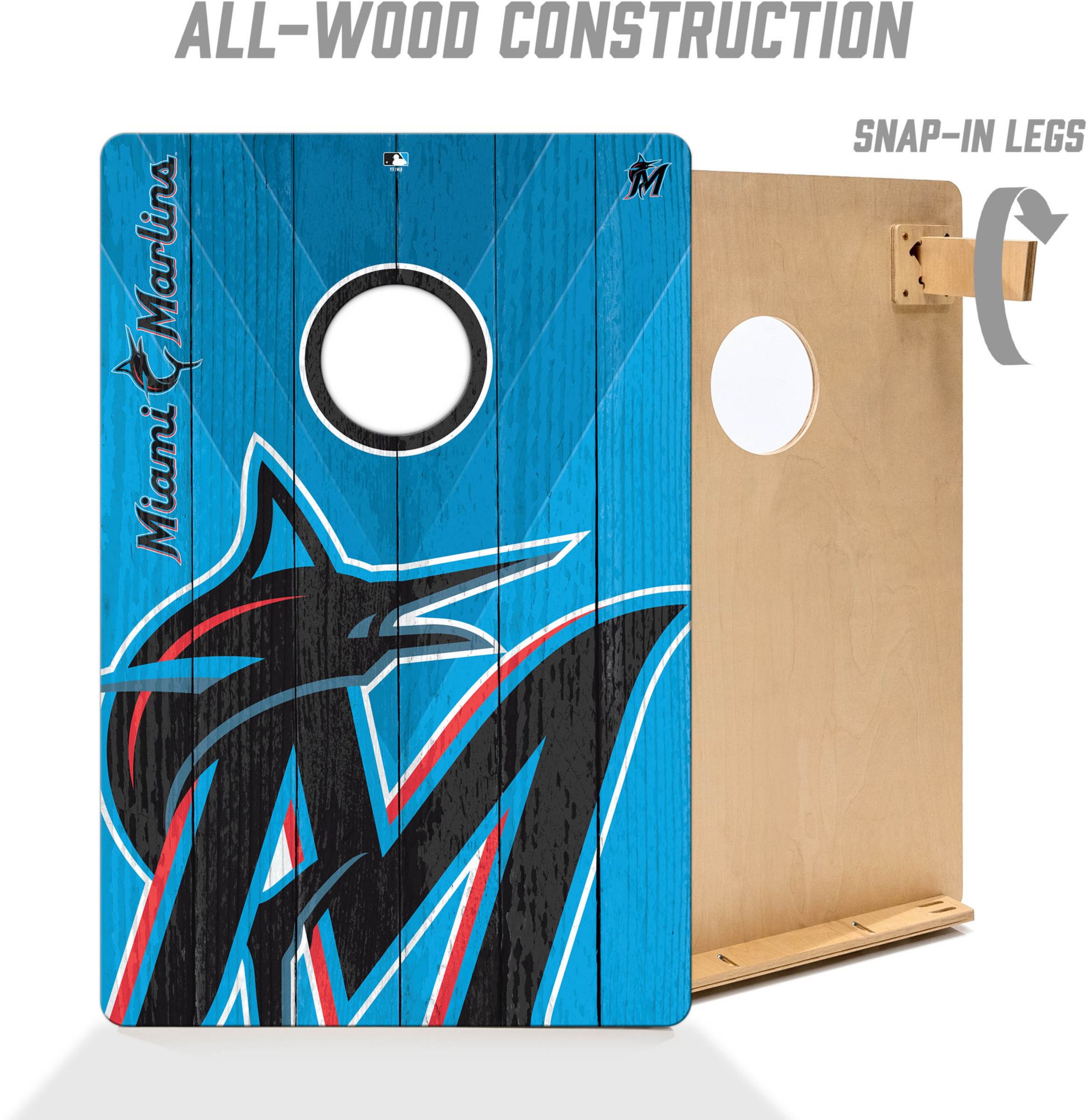 YouTheFan Miami Marlins 2' x 3' Cornhole Boards product image