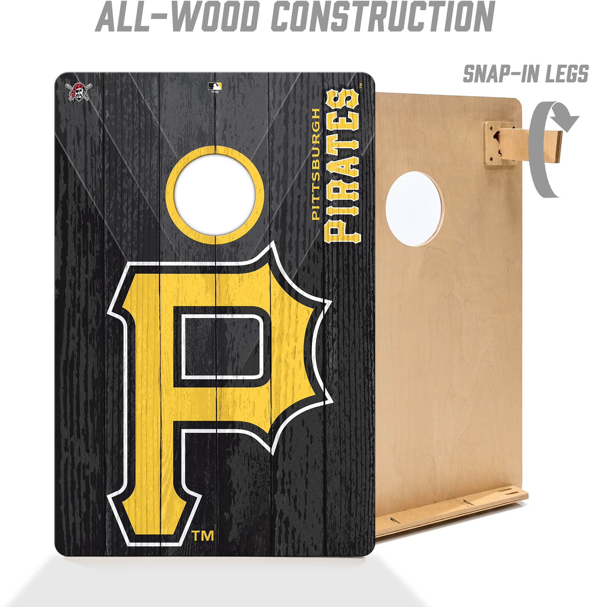 YouTheFan Pittsburgh Pirates 2' x 3' Cornhole Boards product image