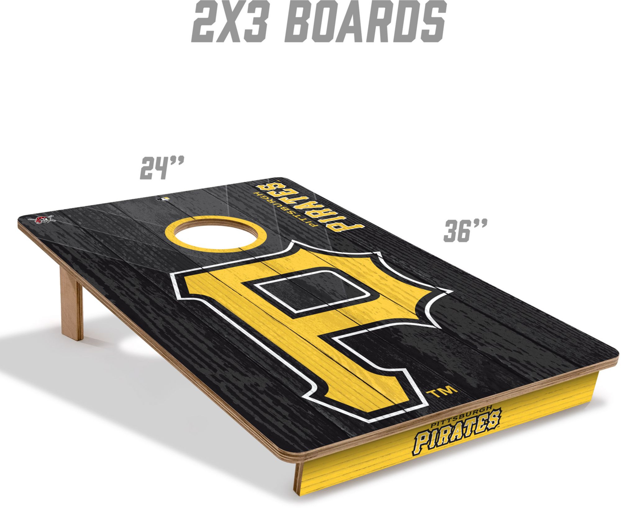 YouTheFan Pittsburgh Pirates 2' x 3' Cornhole Boards product image