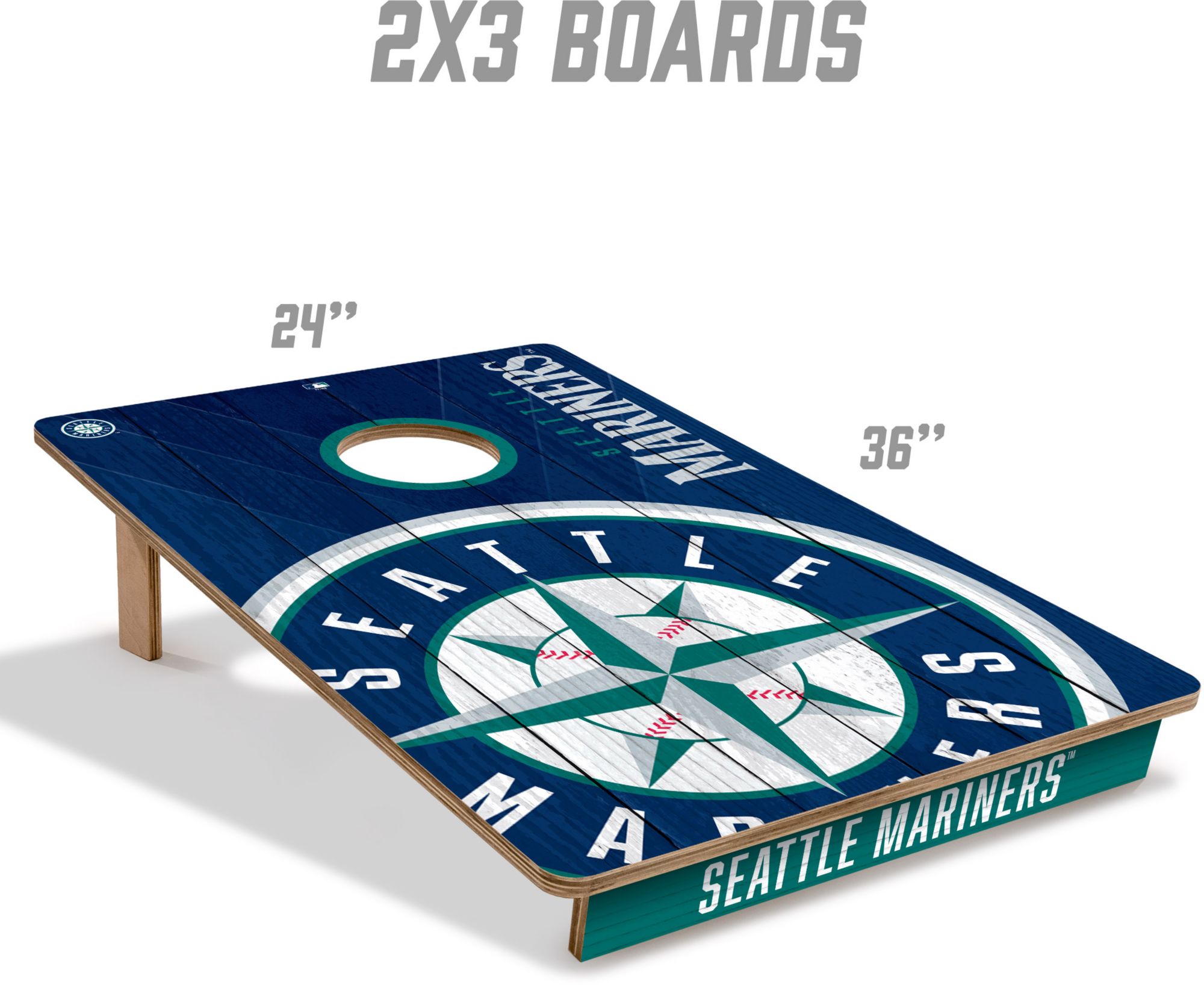 YouTheFan Seattle Mariners 2' x 3' Cornhole Boards product image