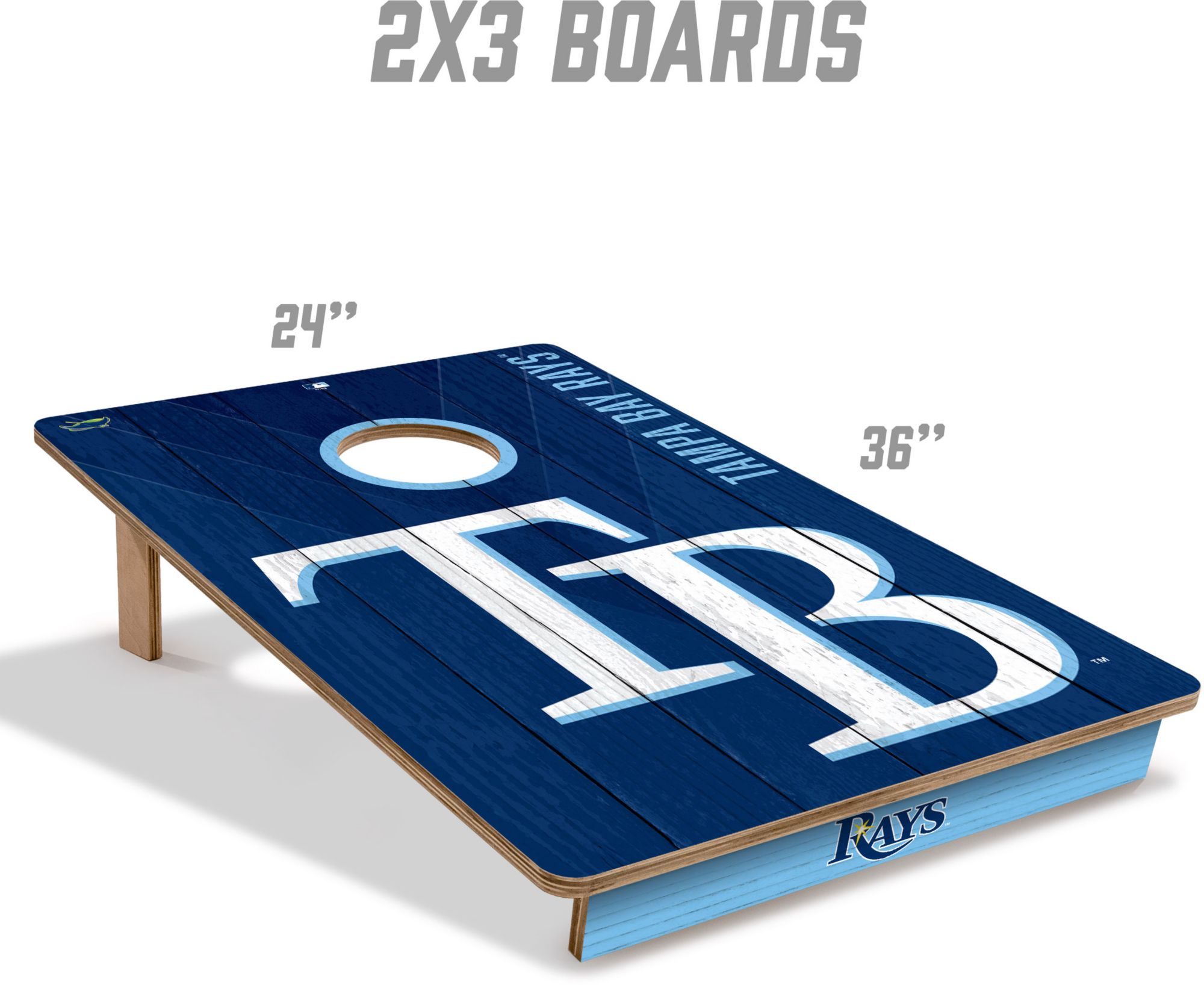 YouTheFan Tampa Bay Rays 2' x 3' Cornhole Boards product image