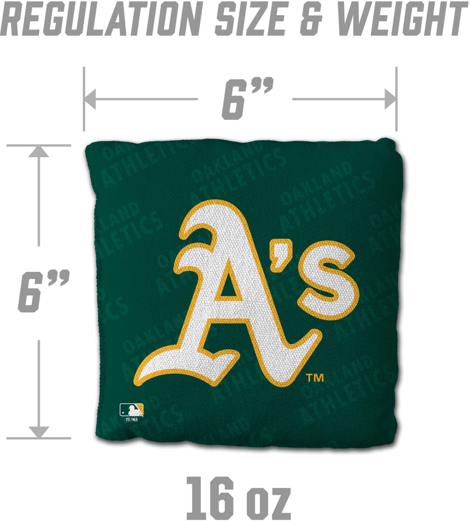 YouTheFan Athletics Green 4-Pack Cornhole Bean Bag Set product image