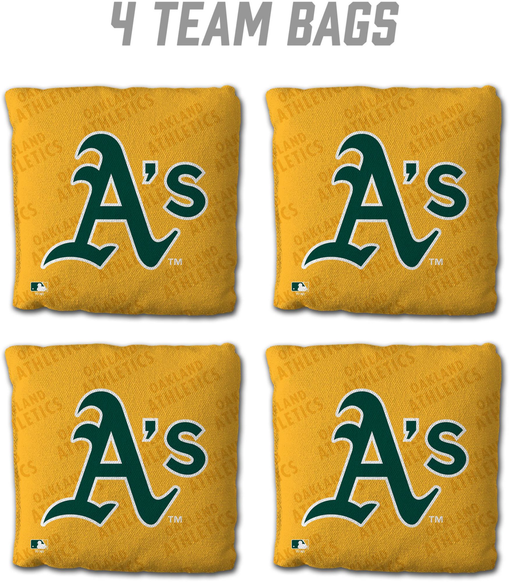 YouTheFan Athletics Yellow 4-Pack Cornhole Bean Bag Set product image