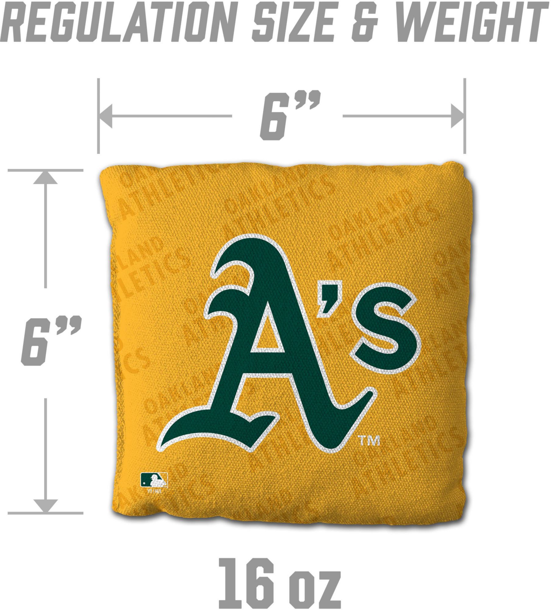 YouTheFan Athletics Yellow 4-Pack Cornhole Bean Bag Set product image