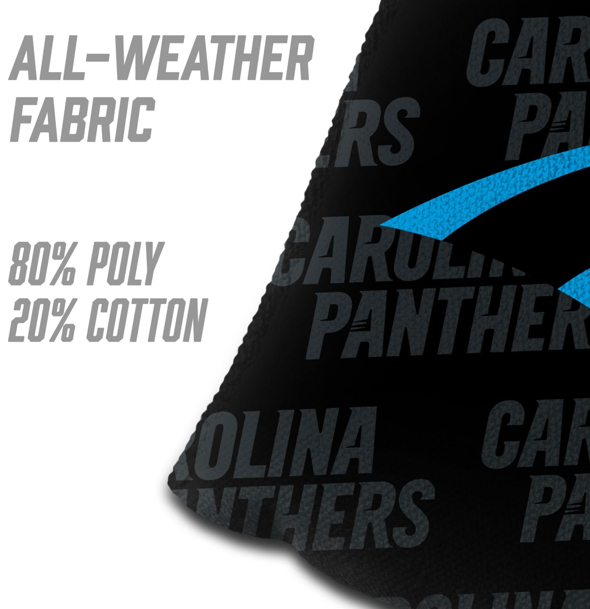 YouTheFan Carolina Panthers 4-Pack Black Cornhole Bean Bags product image