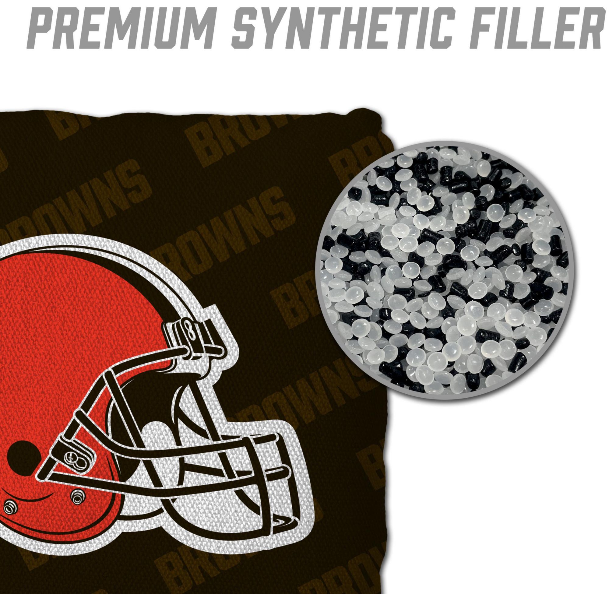 YouTheFan Cleveland Browns 4-Pack Brown Cornhole Bean Bags product image