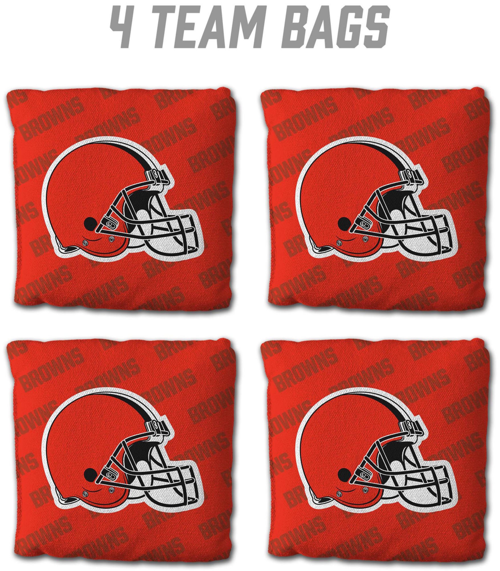 YouTheFan Cleveland Browns 4-Pack Orange Cornhole Bean Bags product image