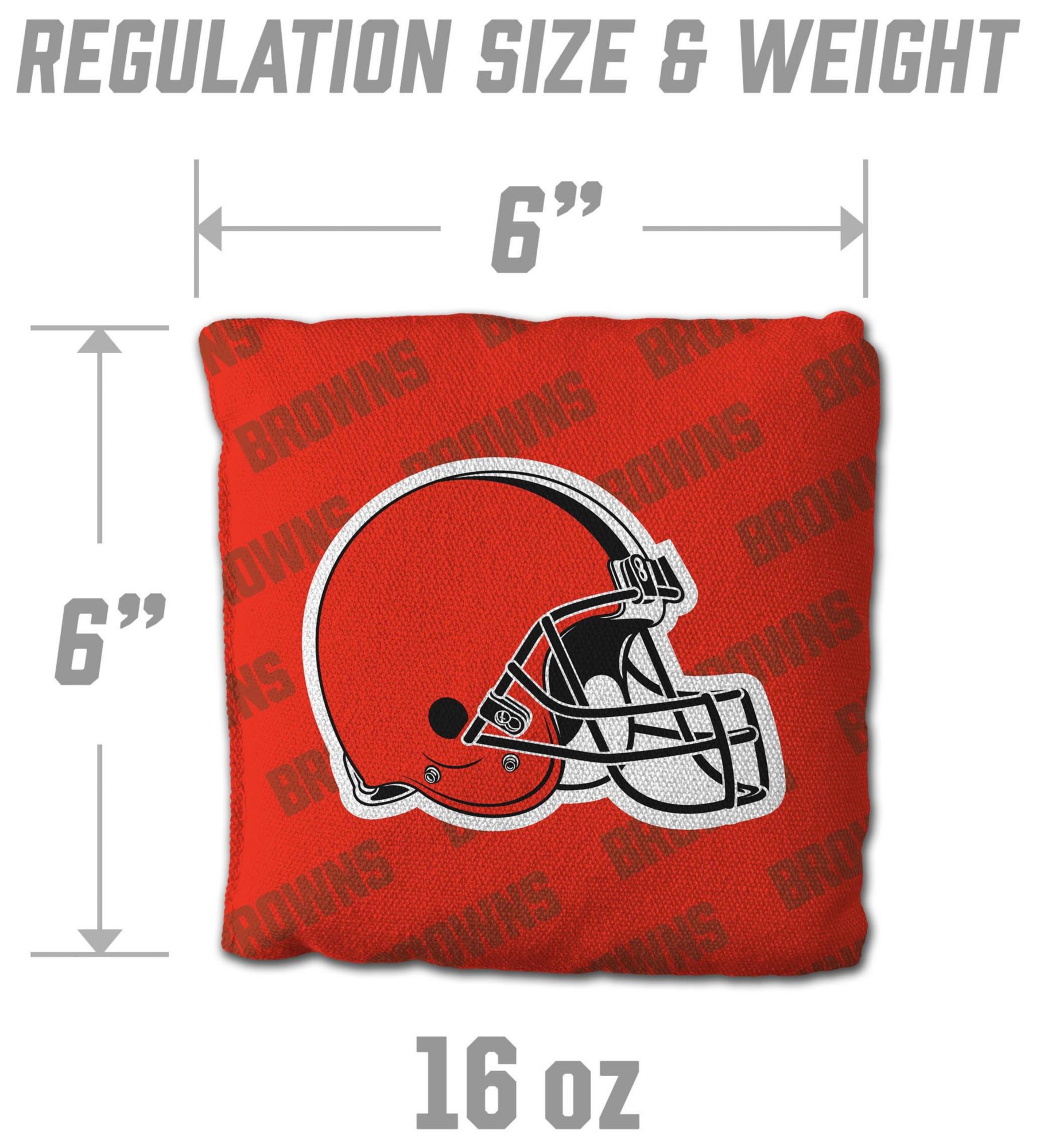 YouTheFan Cleveland Browns 4-Pack Orange Cornhole Bean Bags product image
