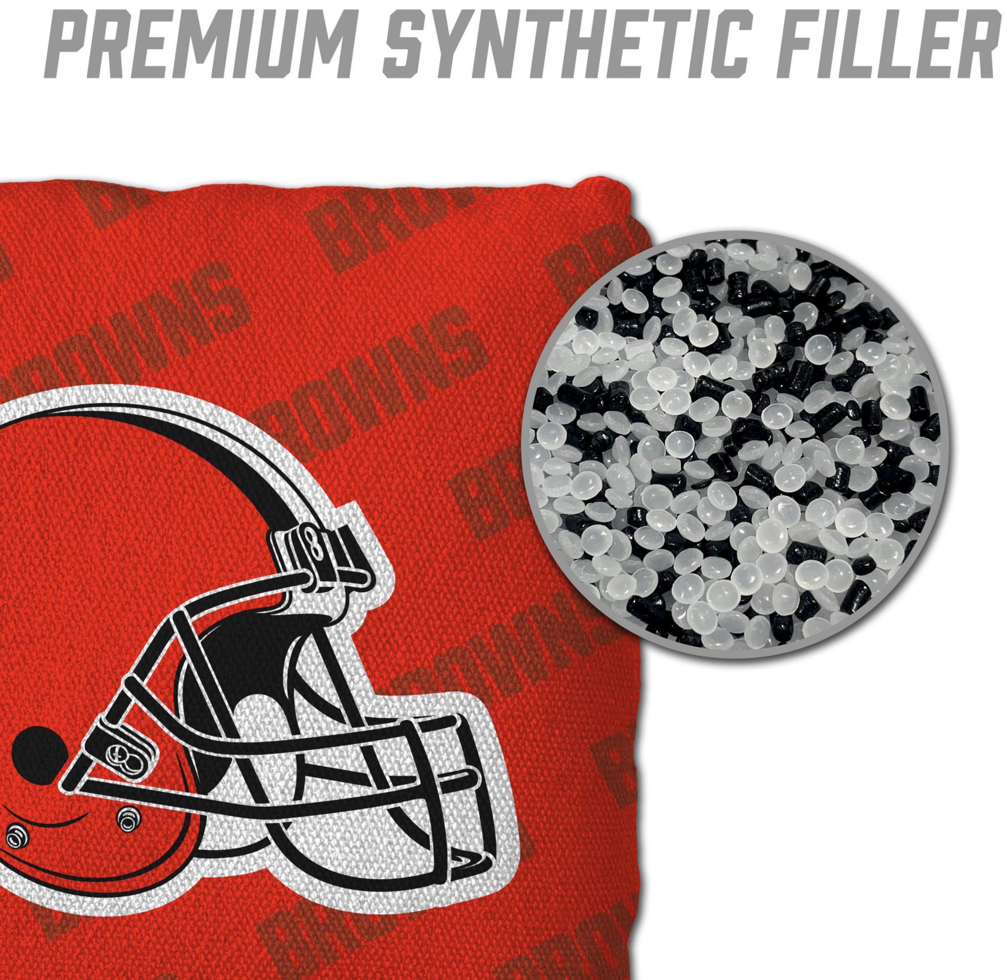 YouTheFan Cleveland Browns 4-Pack Orange Cornhole Bean Bags product image