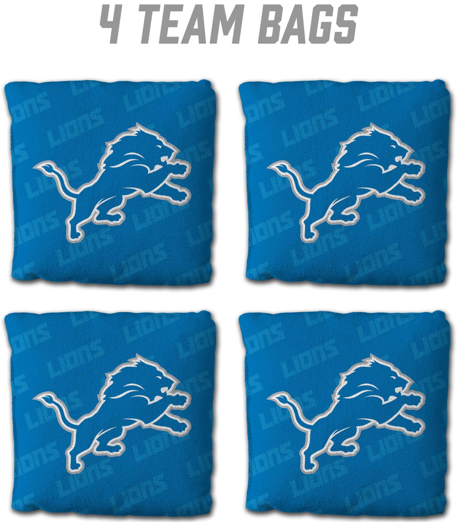 YouTheFan Detroit Lions 4-Pack Blue Cornhole Bean Bags product image