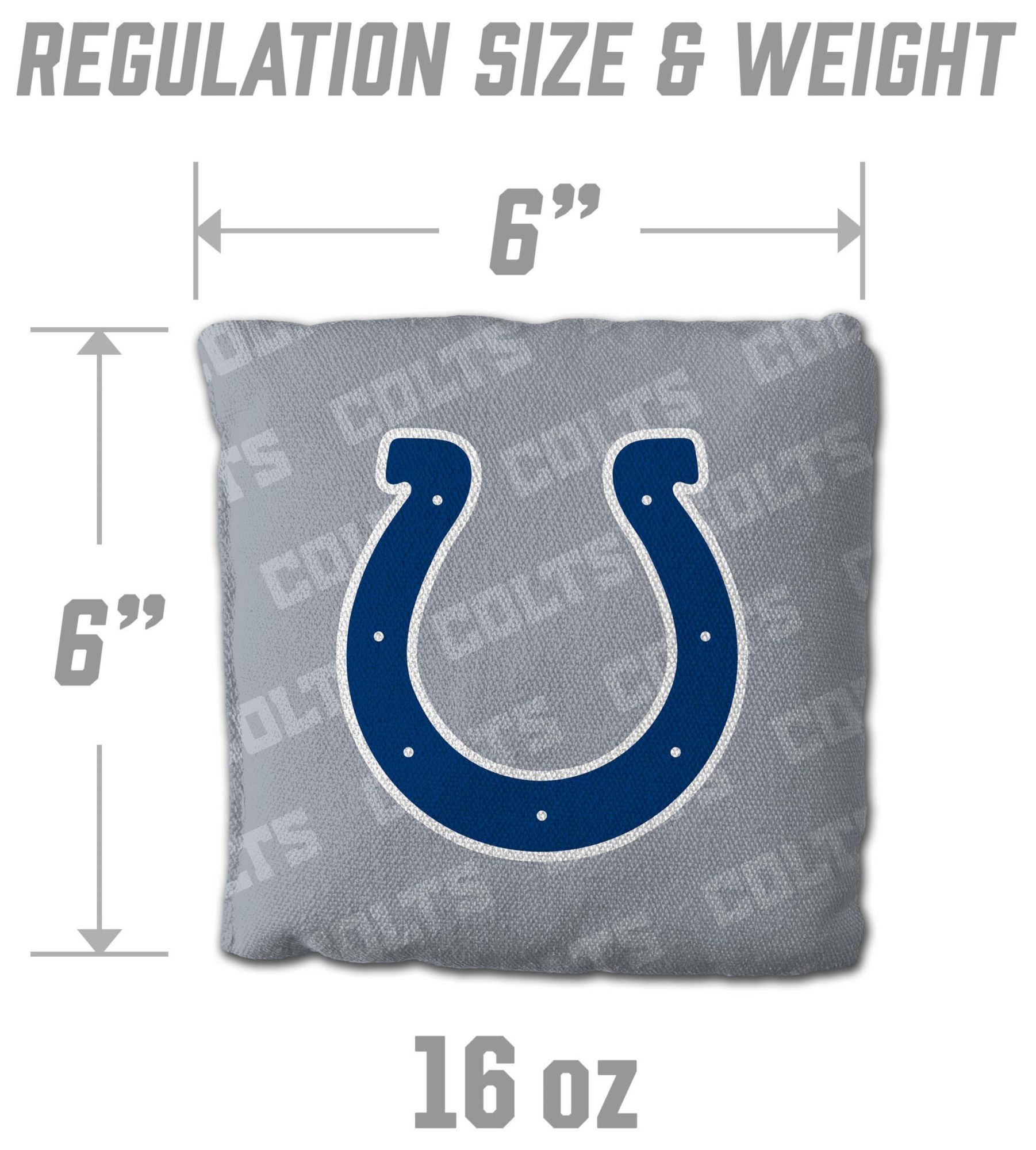 YouTheFan Indianapolis Colts 4-Pack Grey Cornhole Bean Bags product image