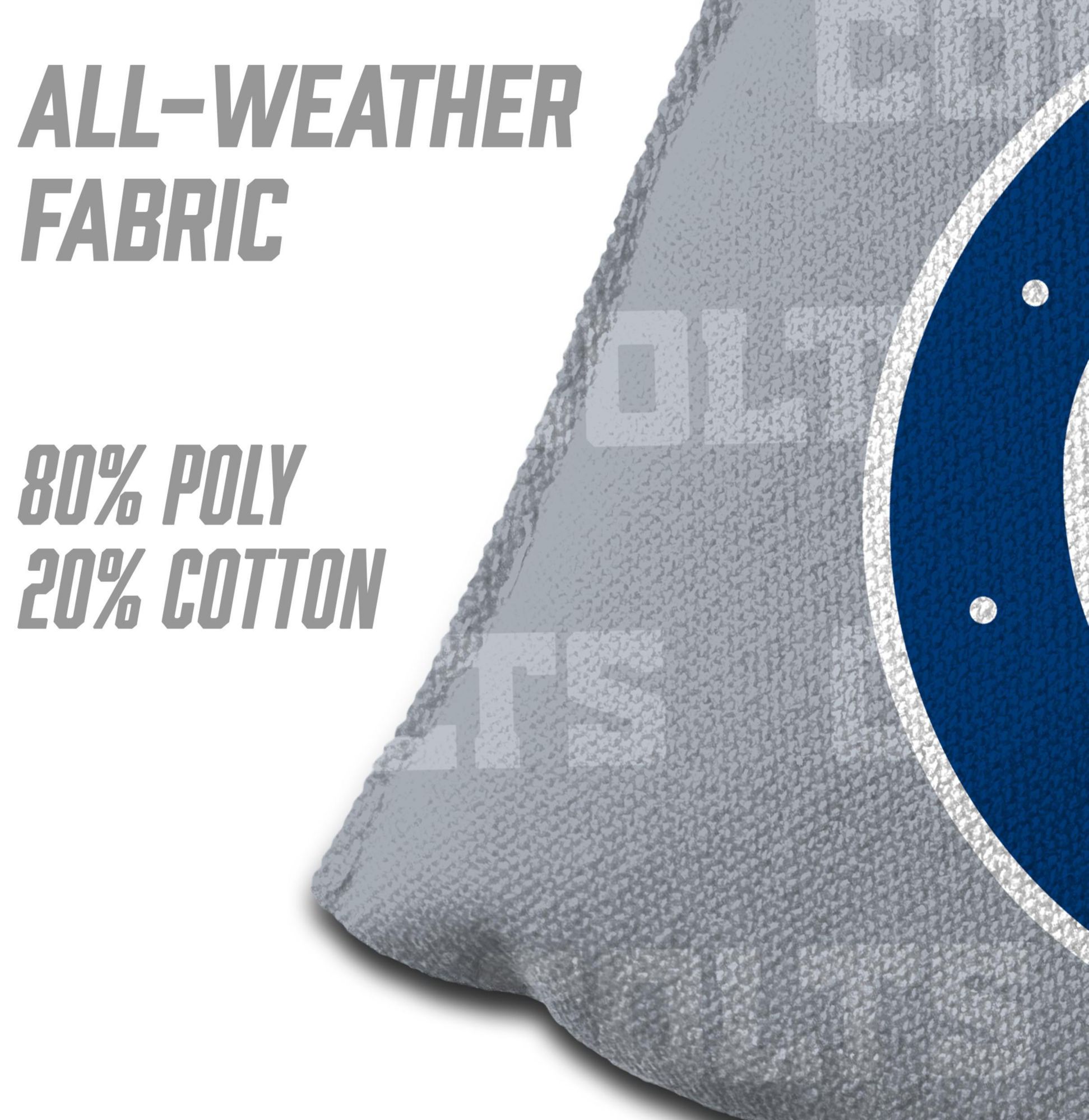 YouTheFan Indianapolis Colts 4-Pack Grey Cornhole Bean Bags product image