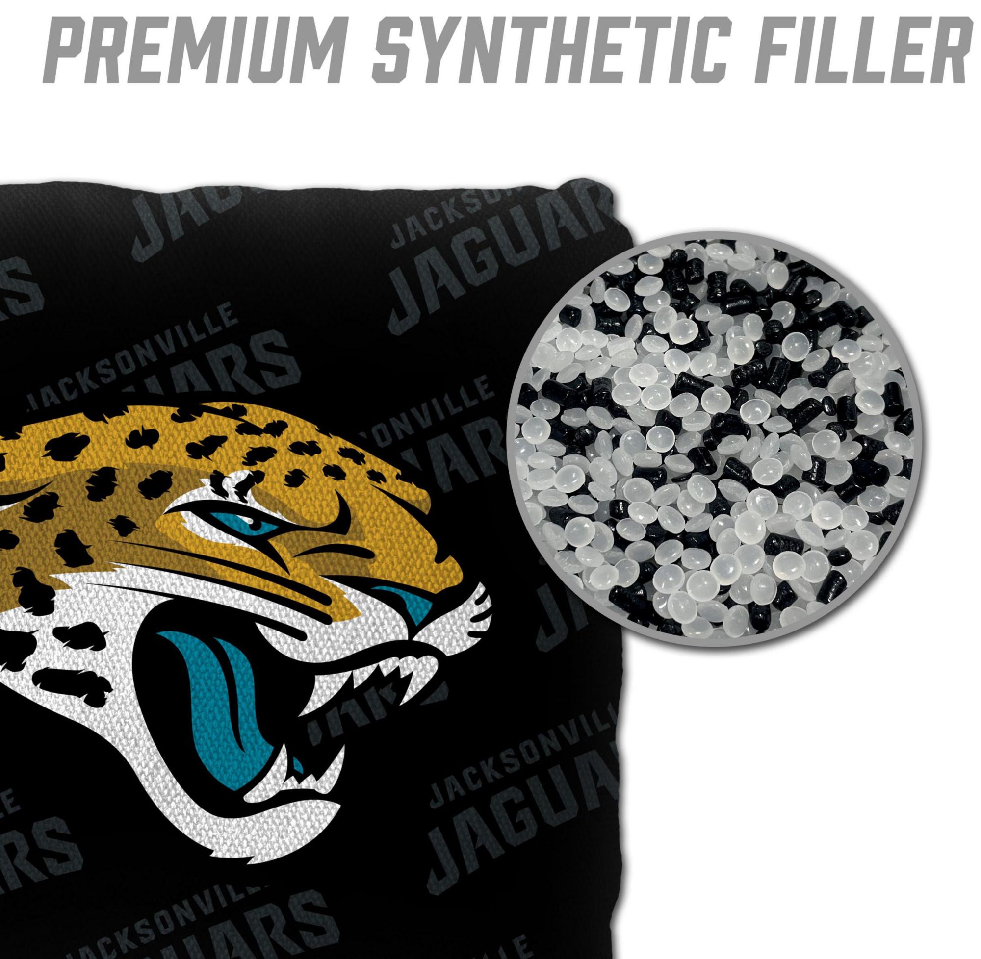 YouTheFan Jacksonville Jaguars 4-Pack Black Cornhole Bean Bags product image
