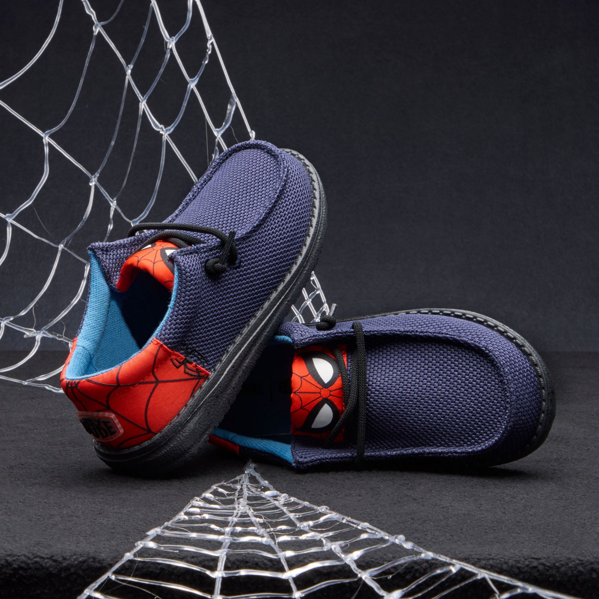 Hey Dude Kids' Wally Funk Spiderman Shoes product image