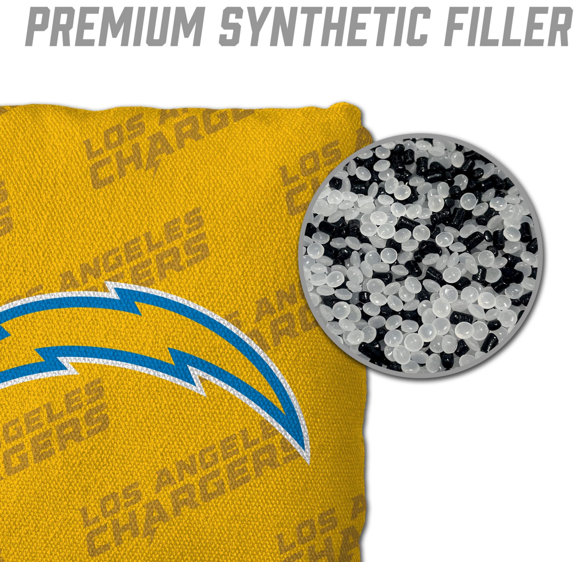YouTheFan Los Angeles Chargers 4-Pack Yellow Cornhole Bean Bags product image