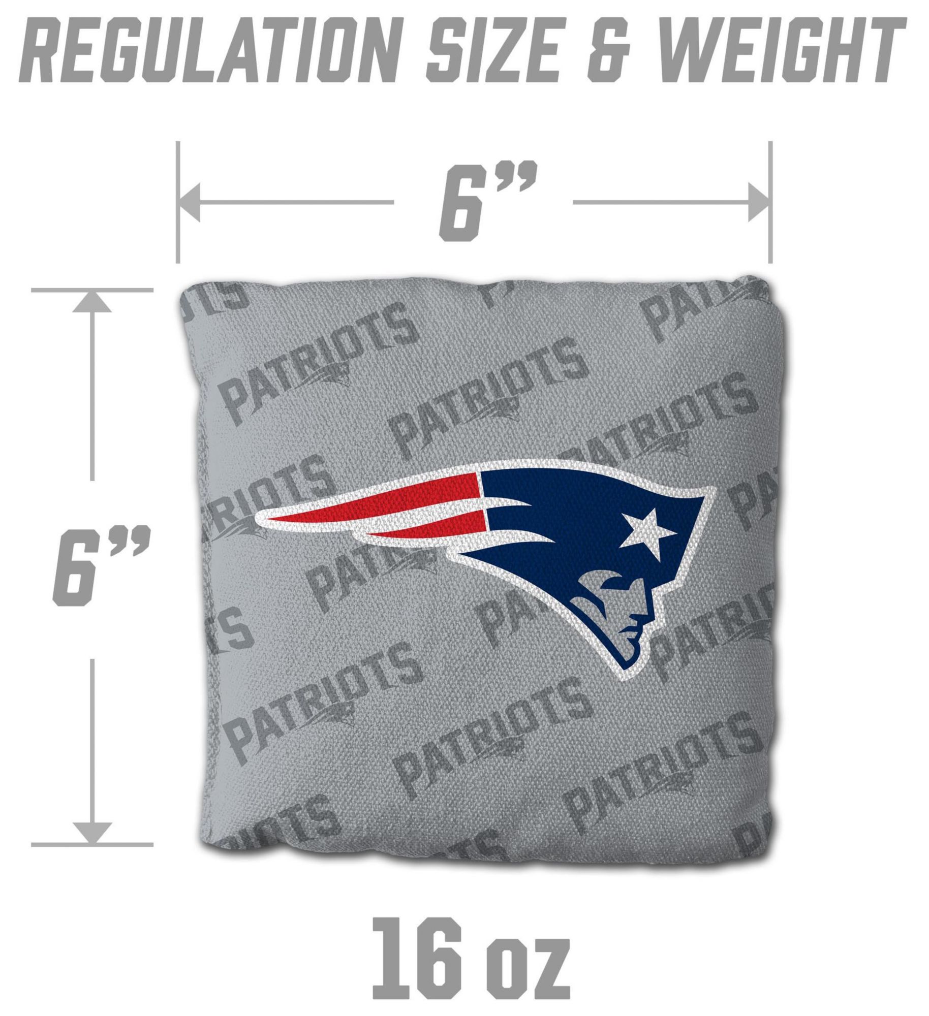 YouTheFan New England Patriots 4-Pack Grey Cornhole Bean Bags product image