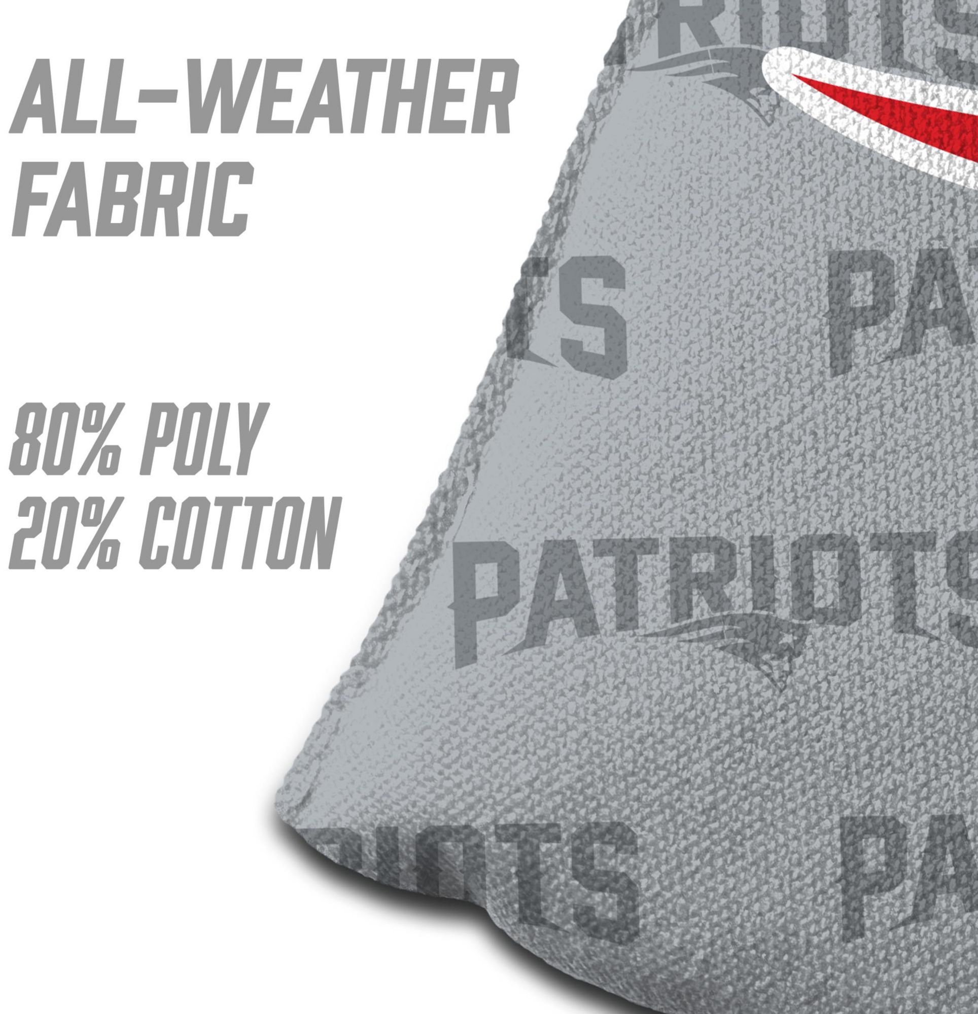 YouTheFan New England Patriots 4-Pack Grey Cornhole Bean Bags product image