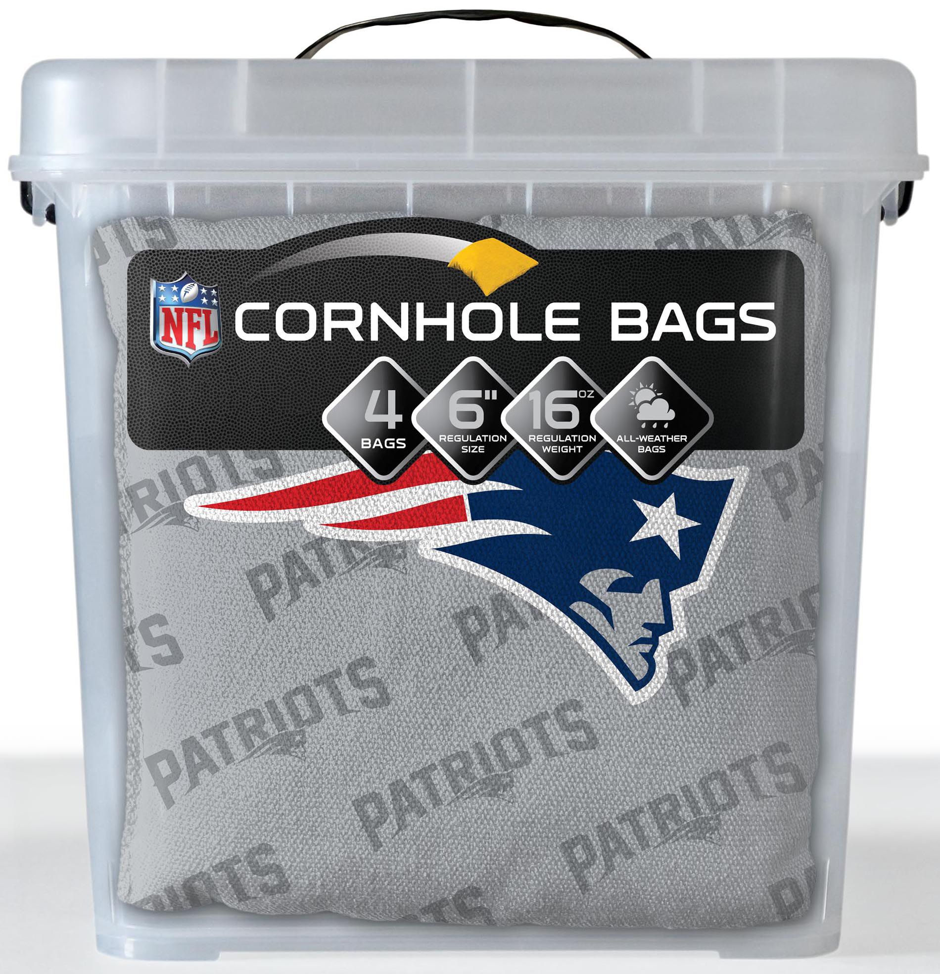 YouTheFan New England Patriots 4-Pack Grey Cornhole Bean Bags product image