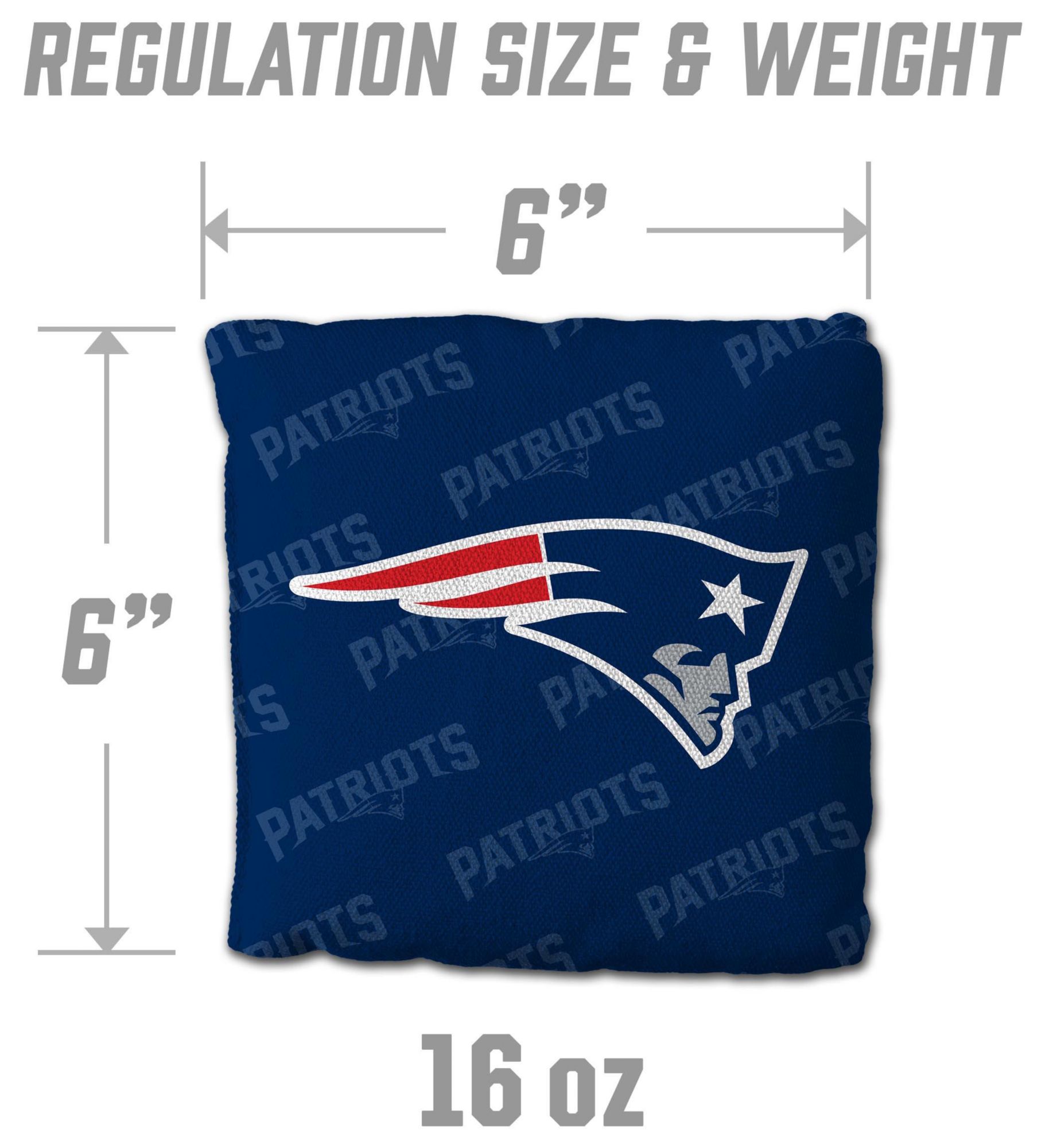 YouTheFan New England Patriots 4-Pack Blue Cornhole Bean Bags product image
