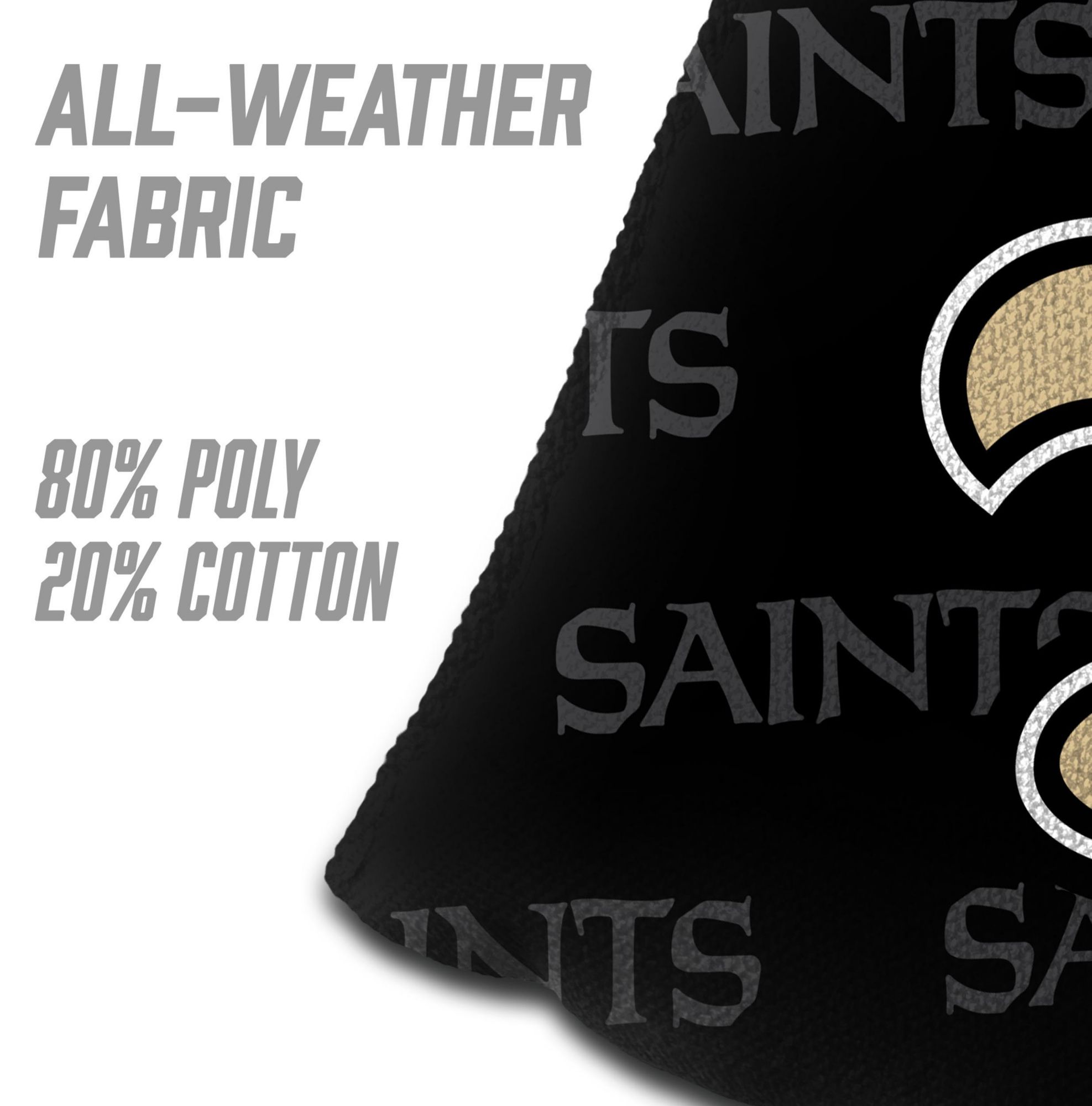 YouTheFan New Orleans Saints 4-Pack Black Cornhole Bean Bags product image