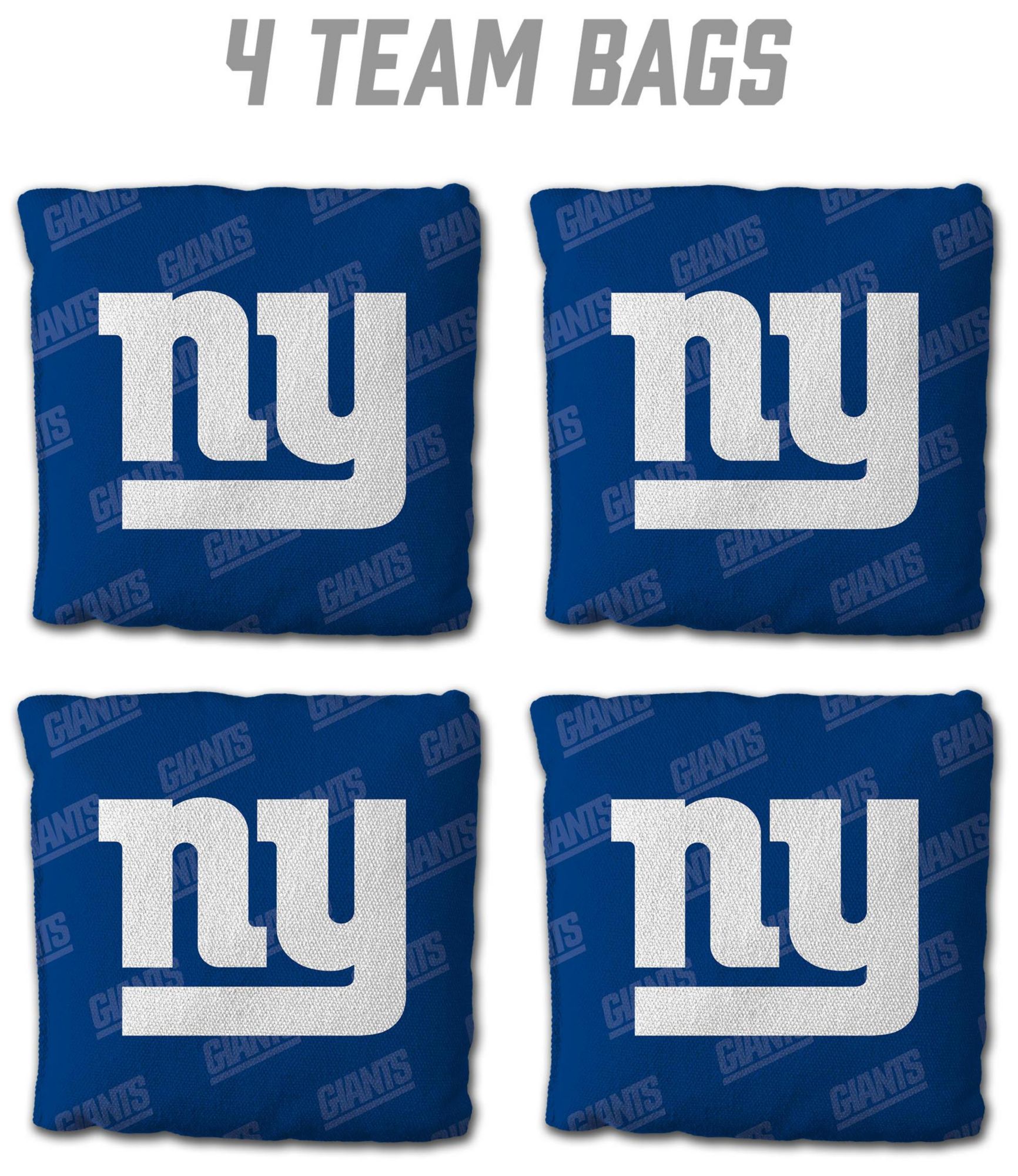 YouTheFan New York Giants 4-Pack Blue Cornhole Bean Bags product image