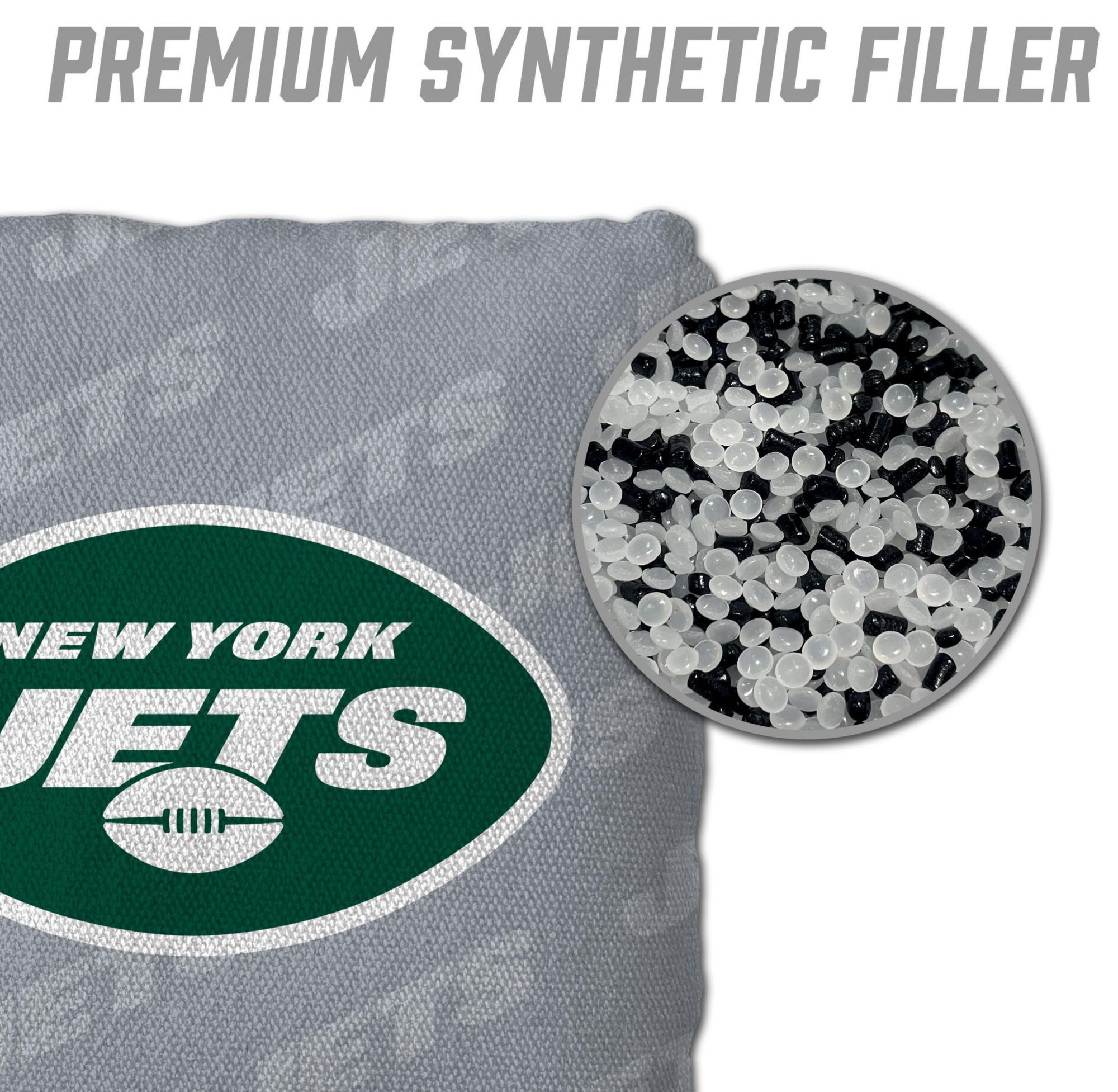 YouTheFan New York Jets 4-Pack Grey Cornhole Bean Bags product image