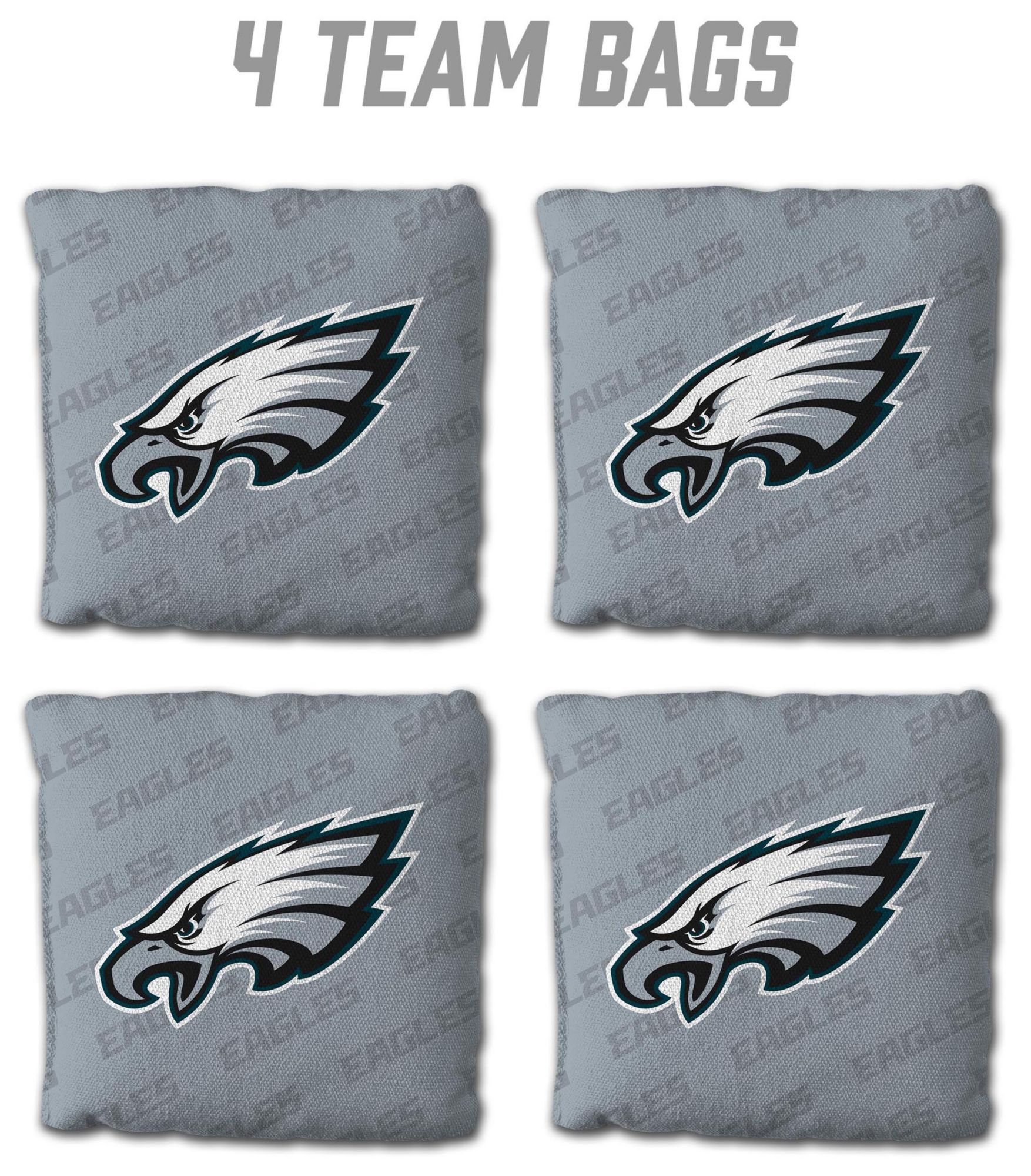 YouTheFan Philadelphia Eagles 4-Pack Grey Cornhole Bean Bags product image