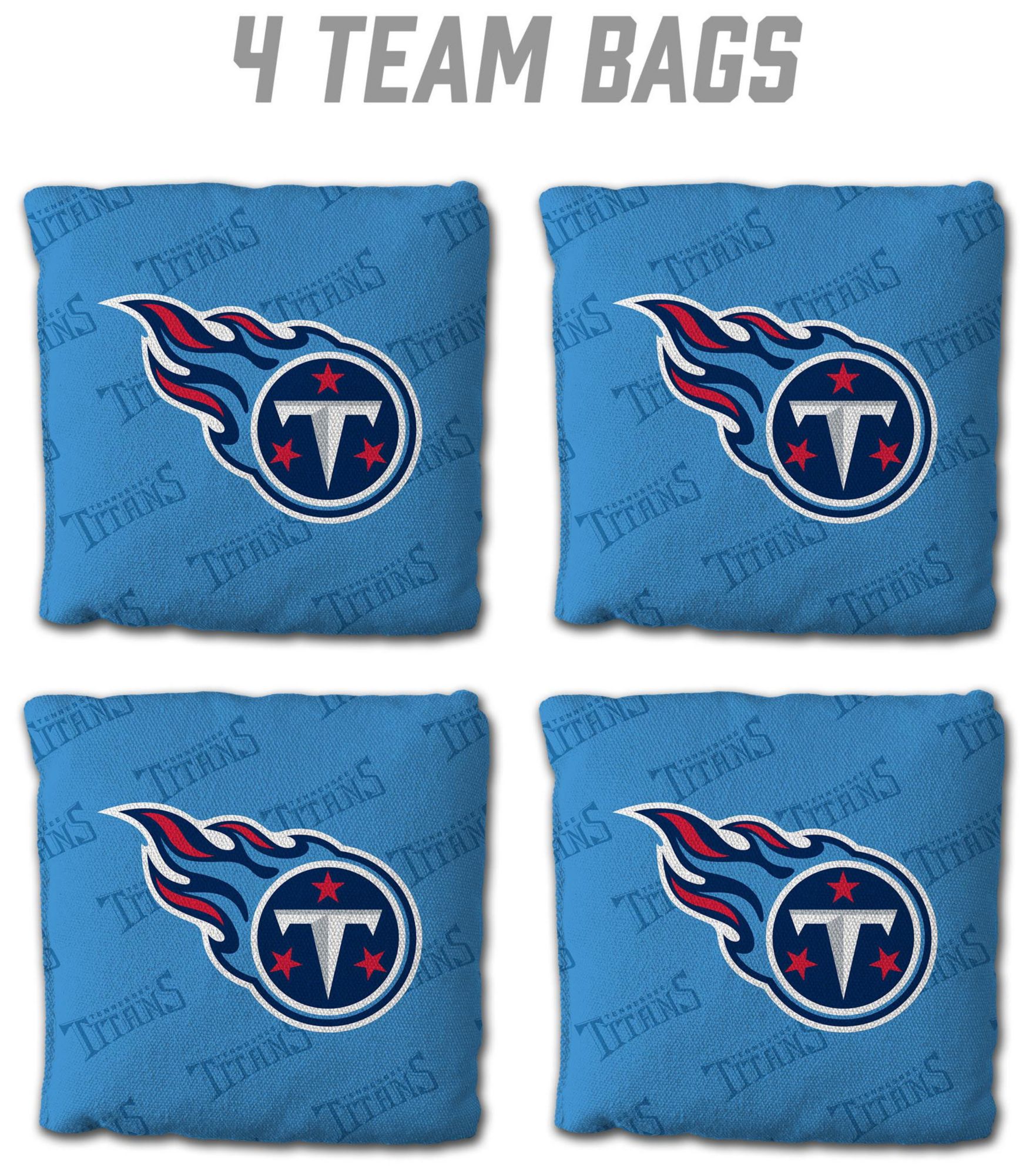 YouTheFan Tennessee Titans 4-Pack Light Blue Cornhole Bean Bags product image