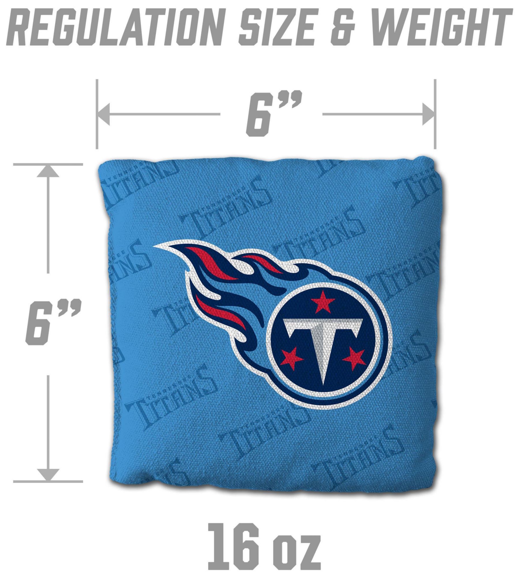 YouTheFan Tennessee Titans 4-Pack Light Blue Cornhole Bean Bags product image